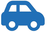Blue car icon