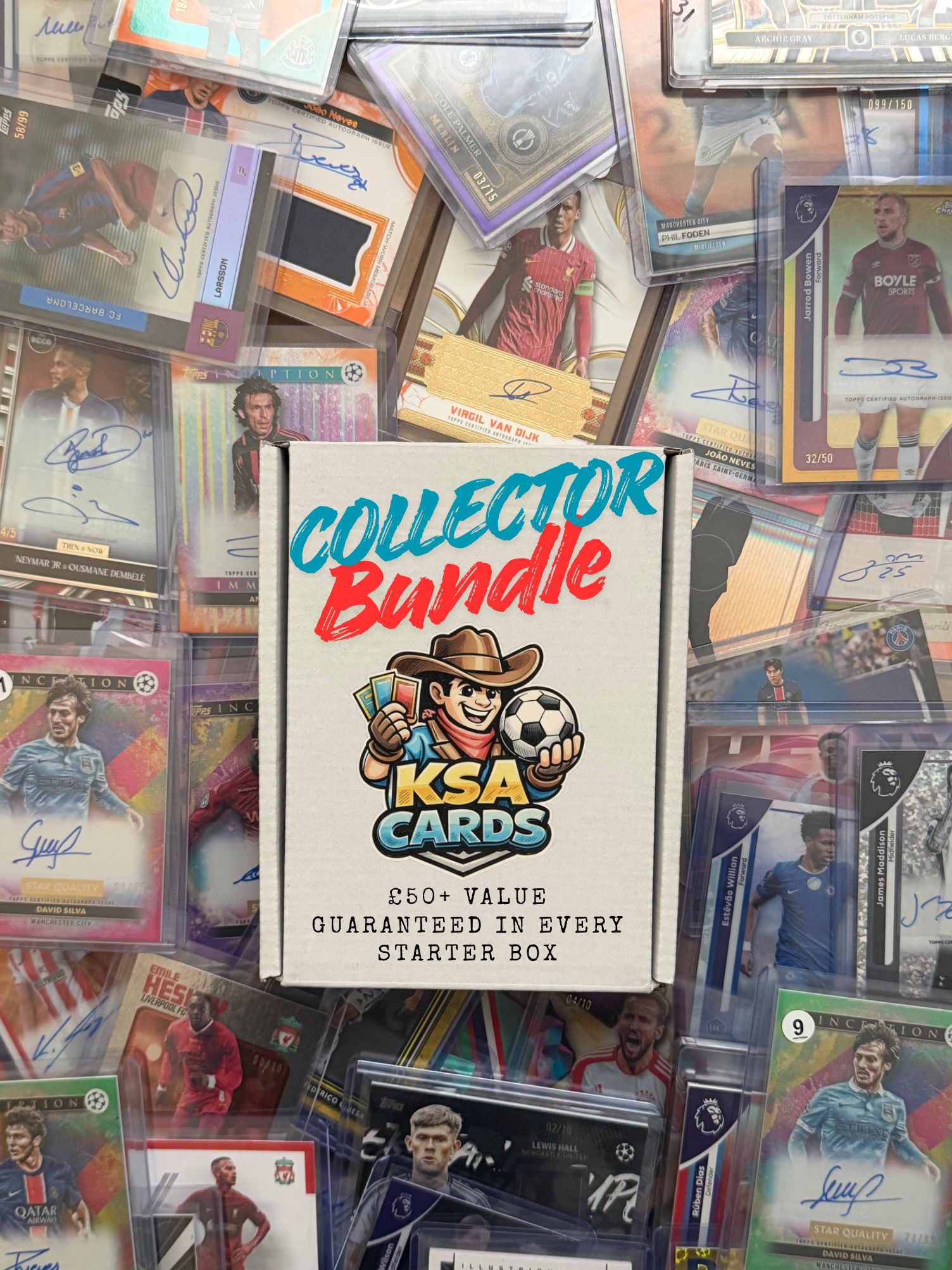 Football Cards: Collector Bundle (£50+ Value)