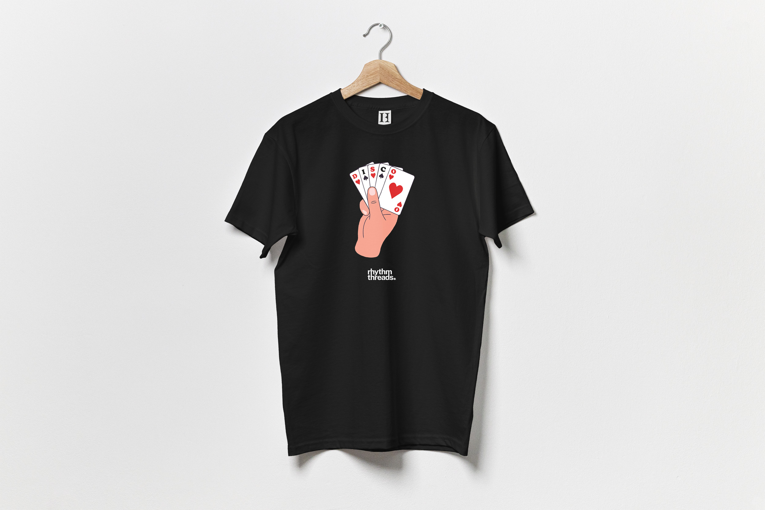 'DISCO Hand' black T-shirt