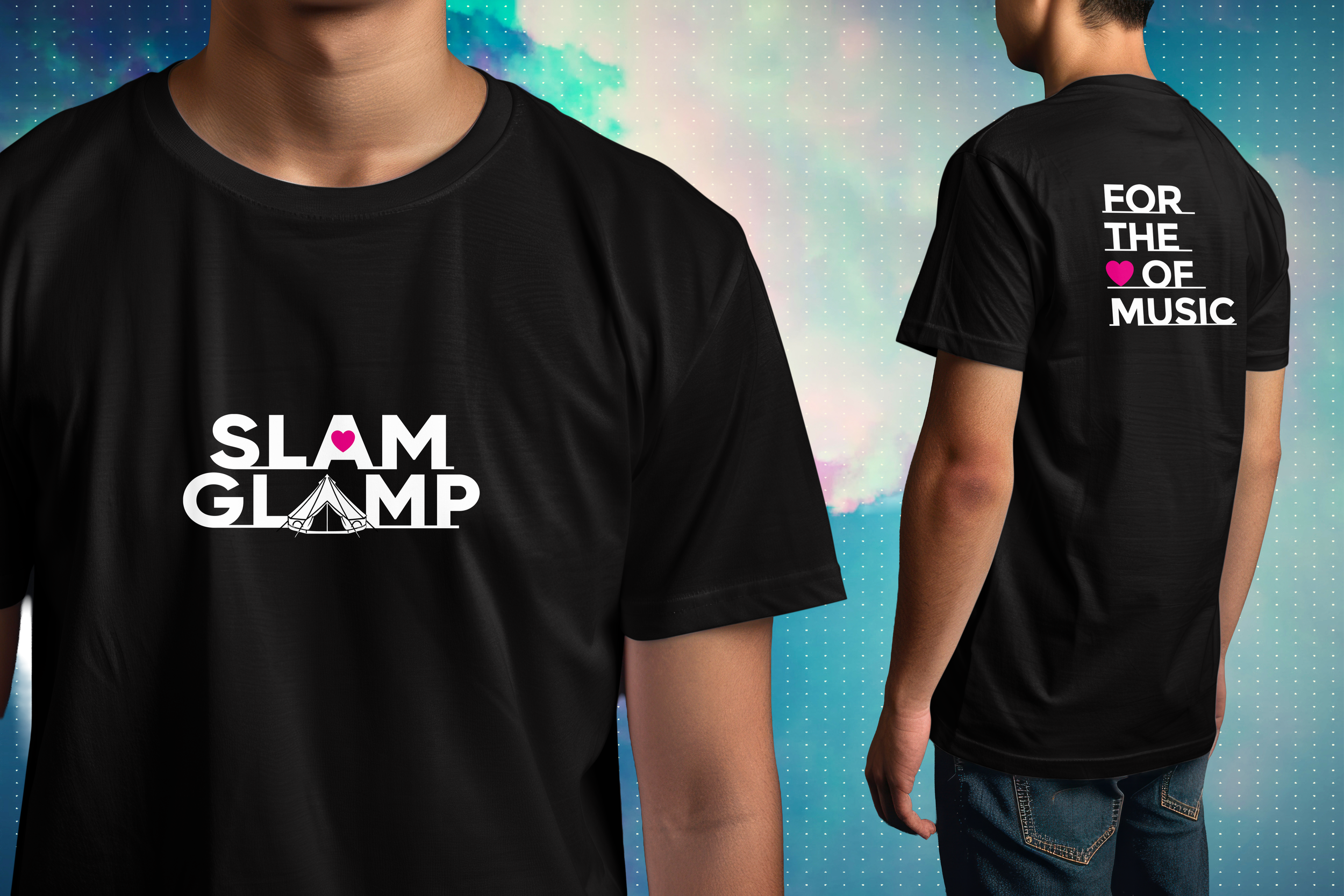 2 x black SLAM GLAMP T-Shirt mockup_sky BG.png