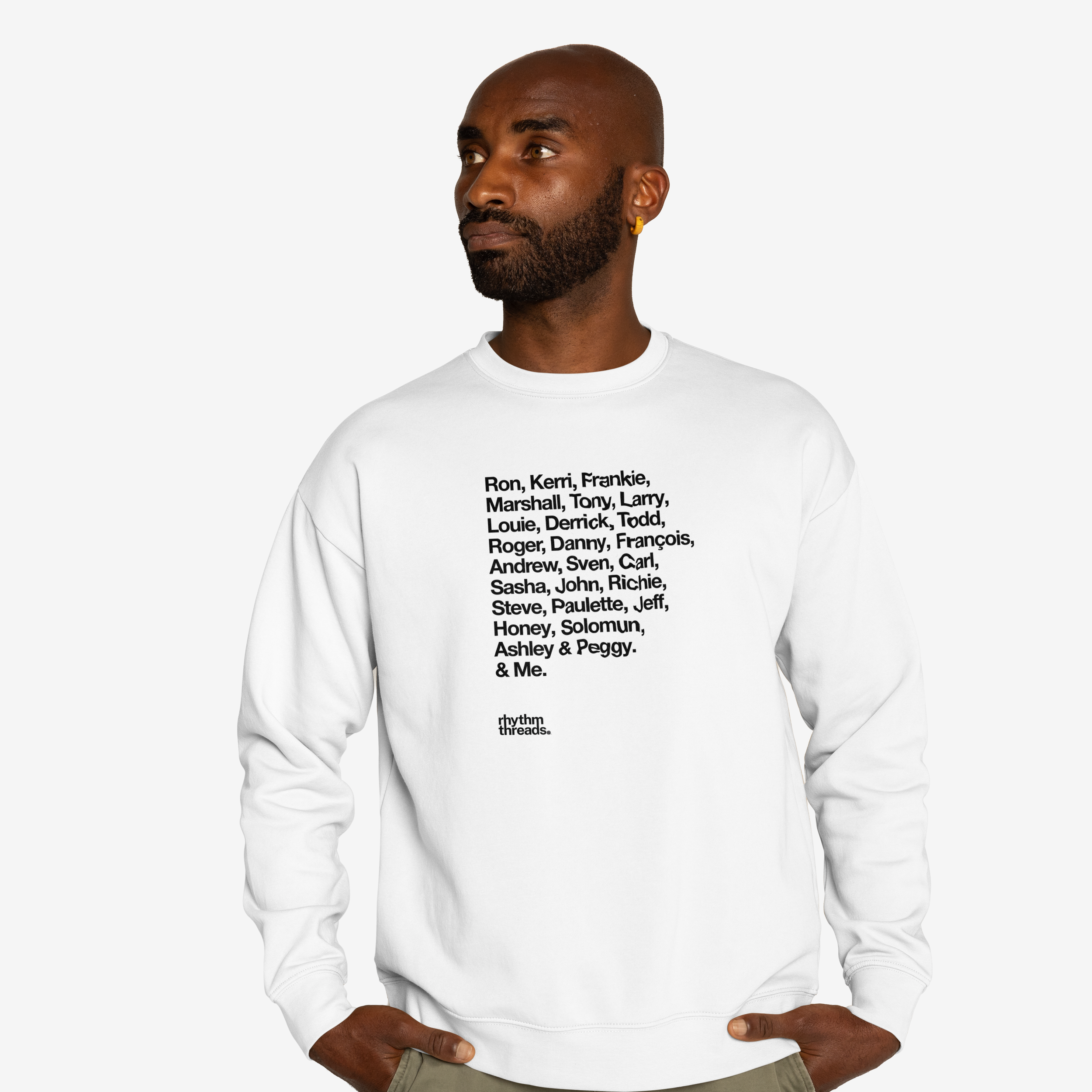 'Deejays' white sweatshirt