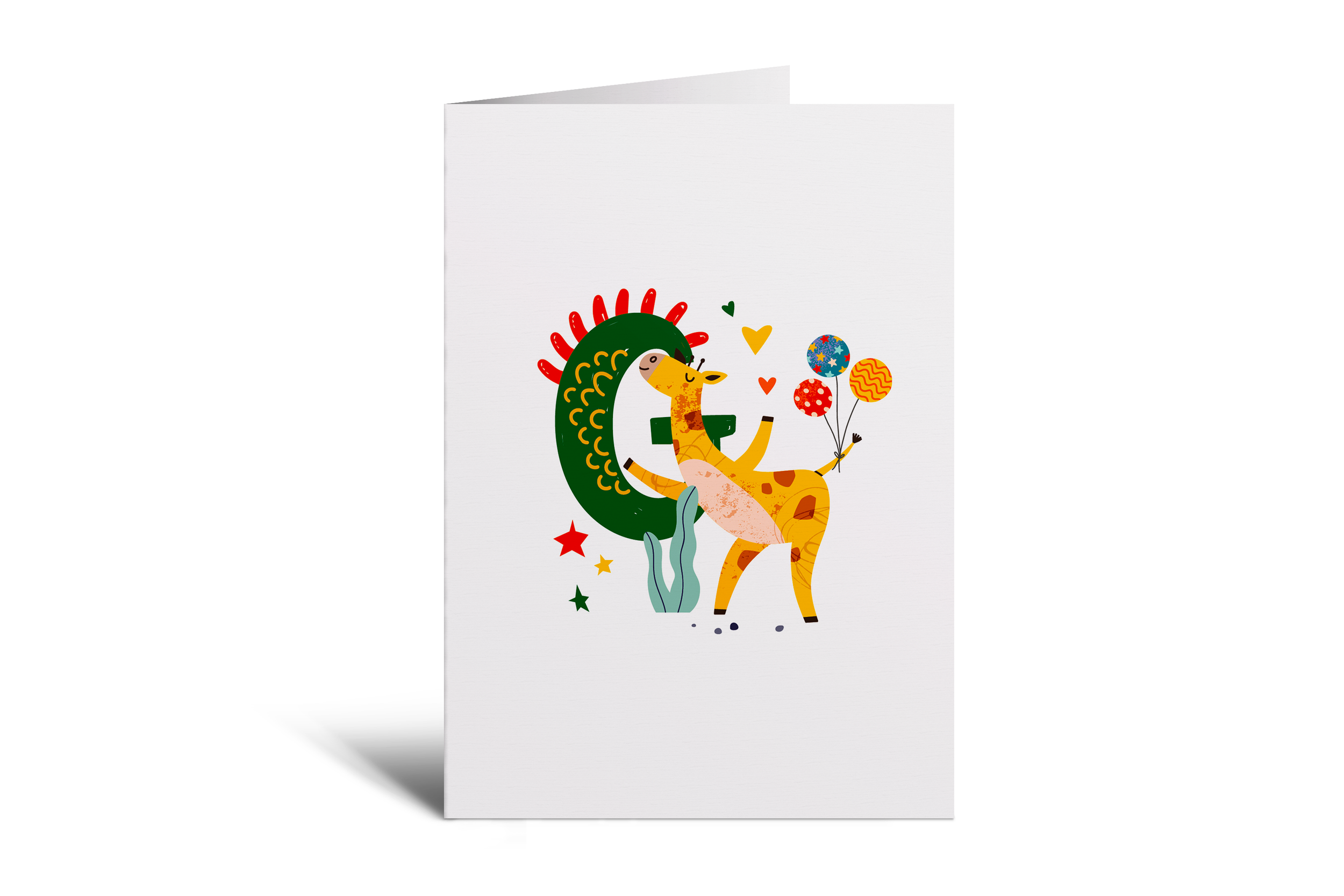 G is for Giraffe Creetings Card