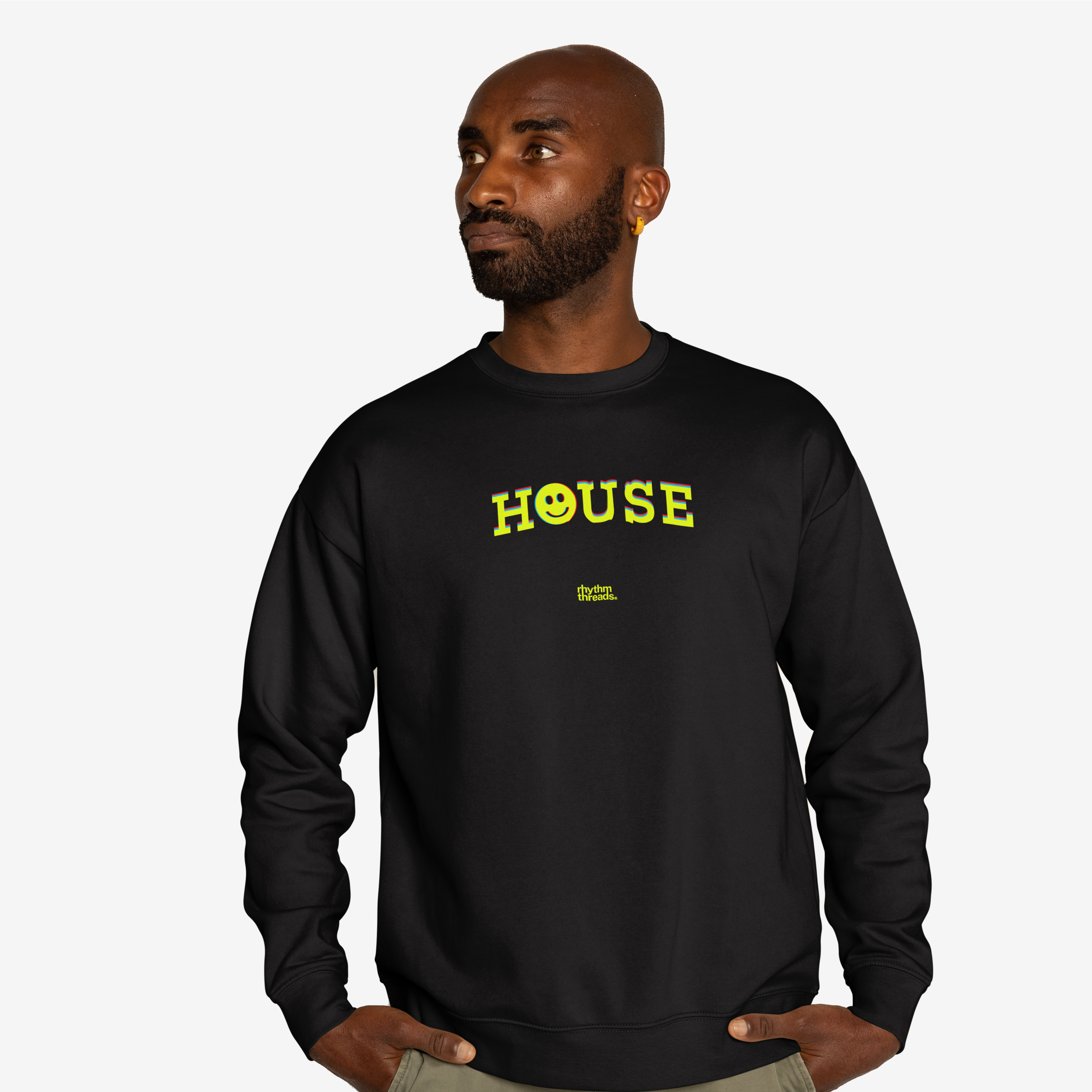 'HOUSE 1' black sweatshirt • £60.00