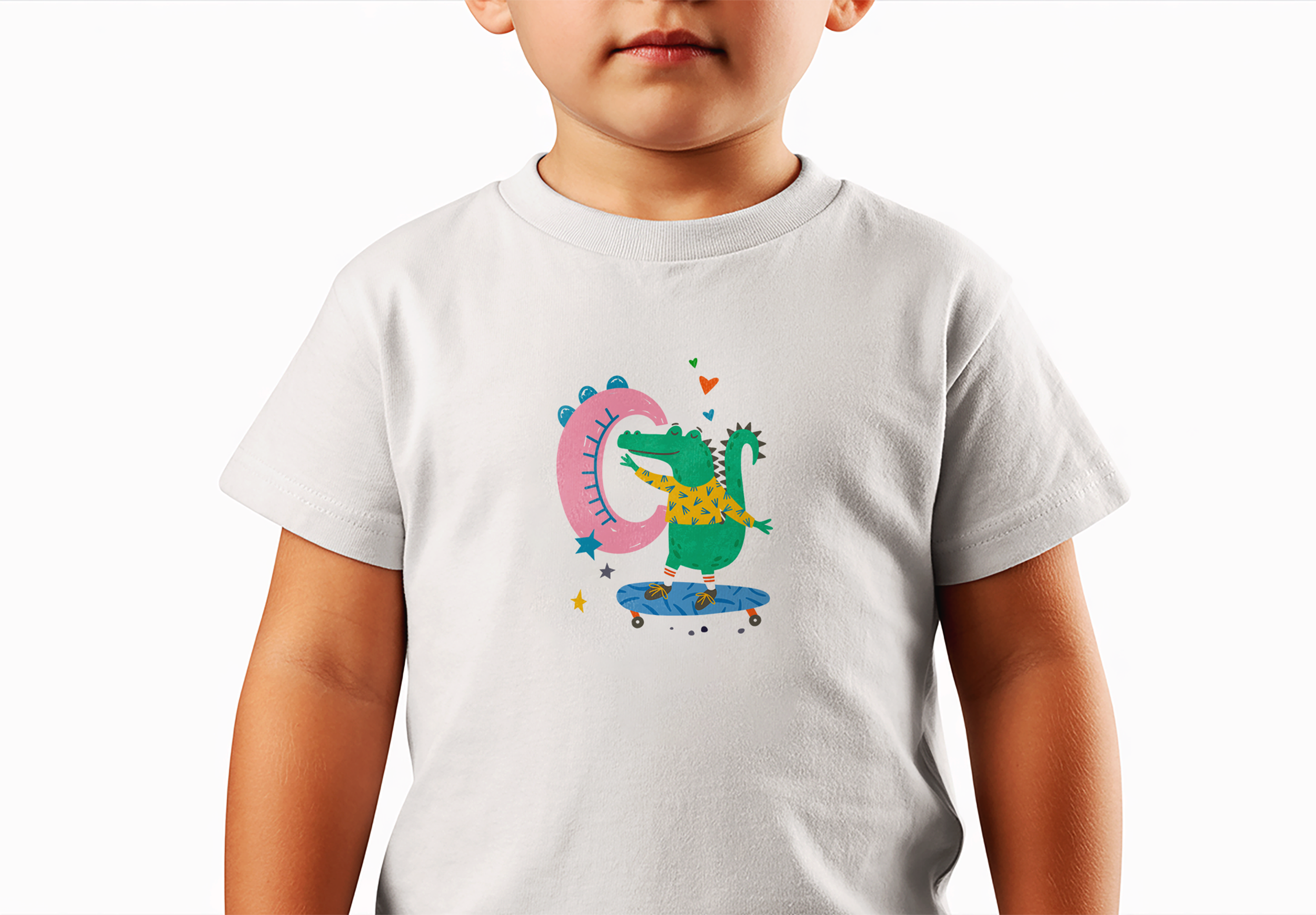 C is for Crocodile Kids T-Shirt
