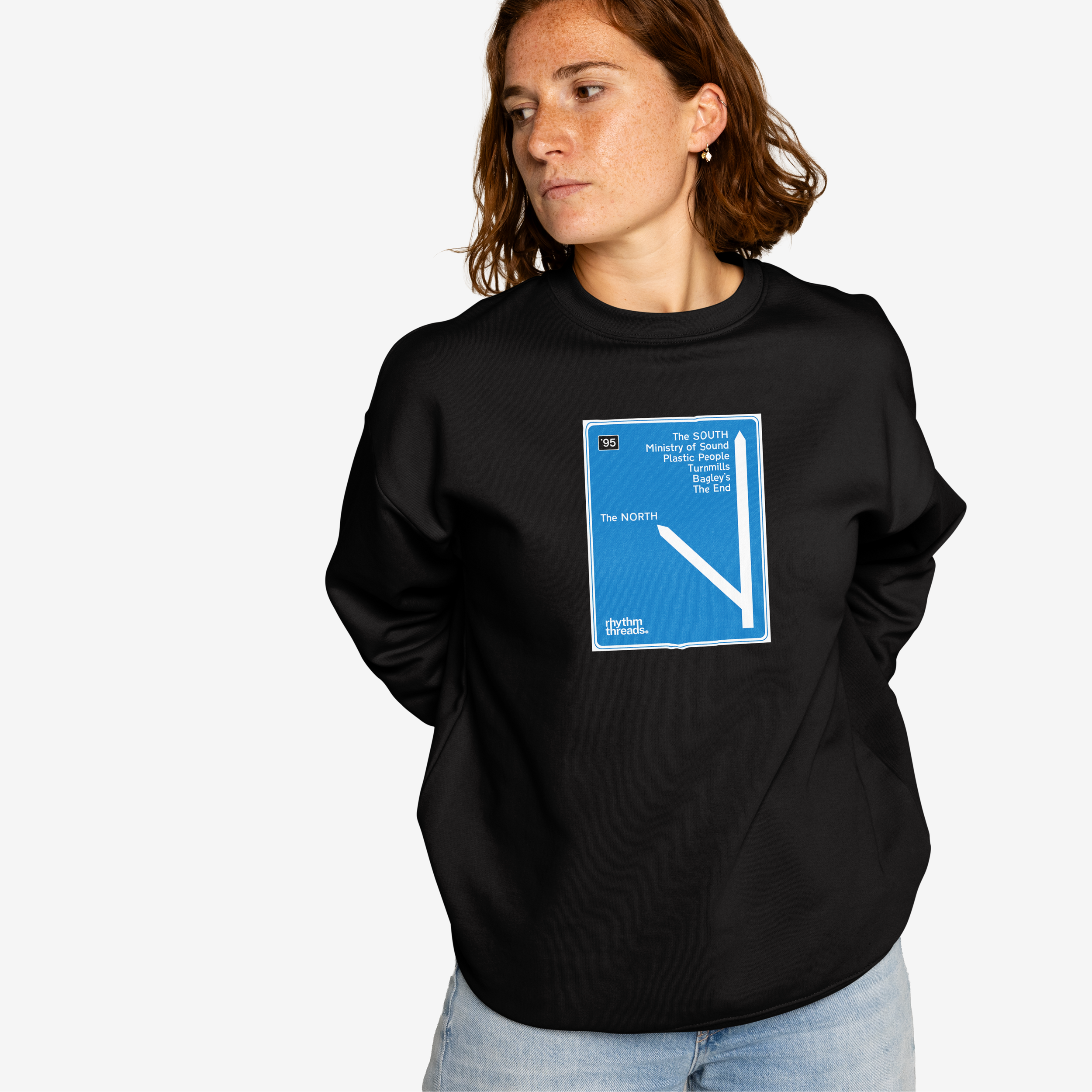 'The SOUTH' black sweatshirt