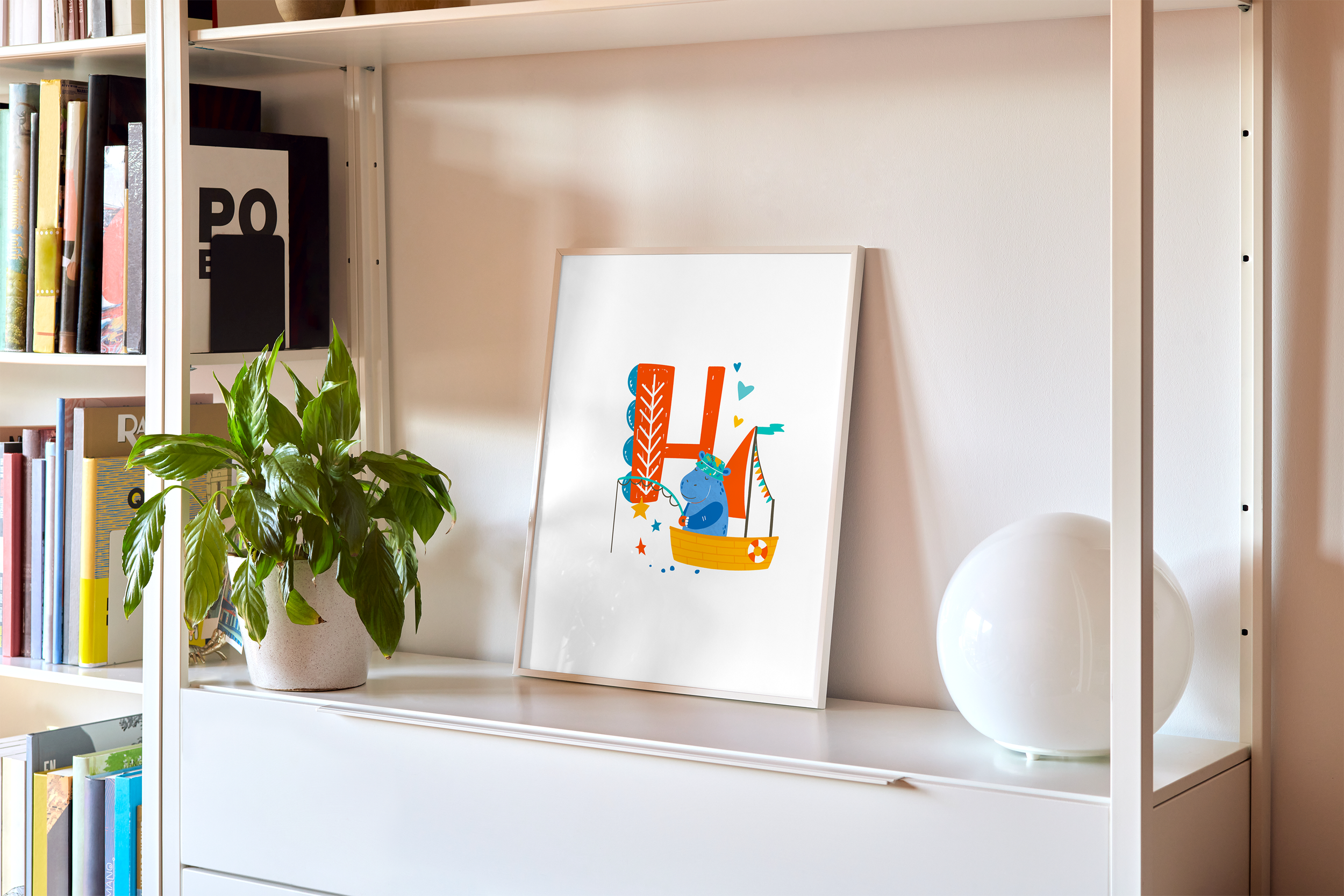 H is for Hippo Giclée Print