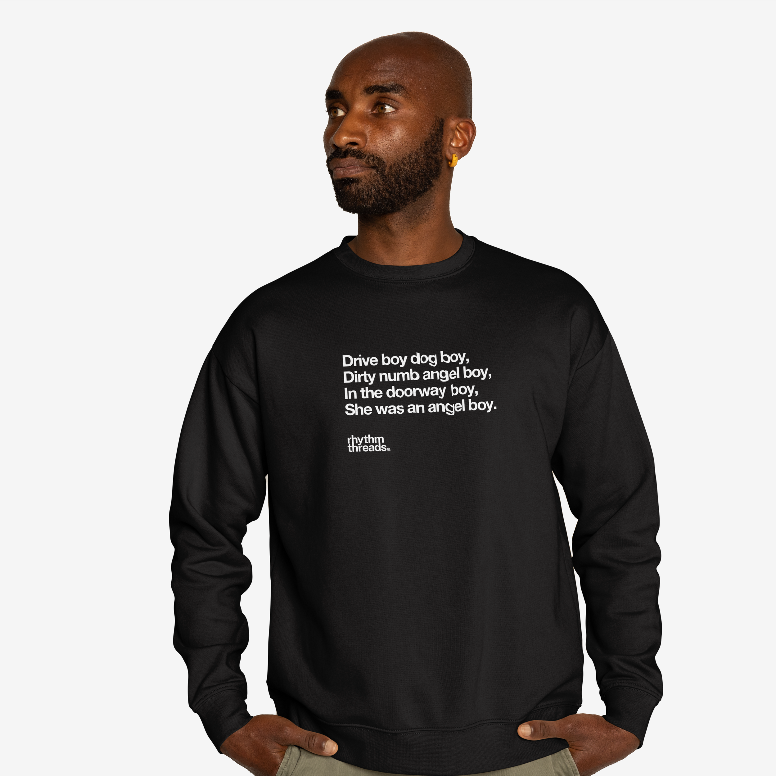 'Born Slippy' black sweatshirt