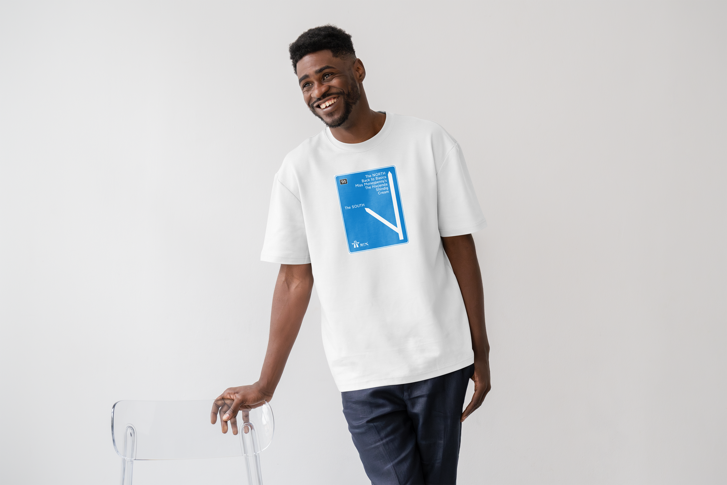 The NORTH white T-shirt on man mockup.png