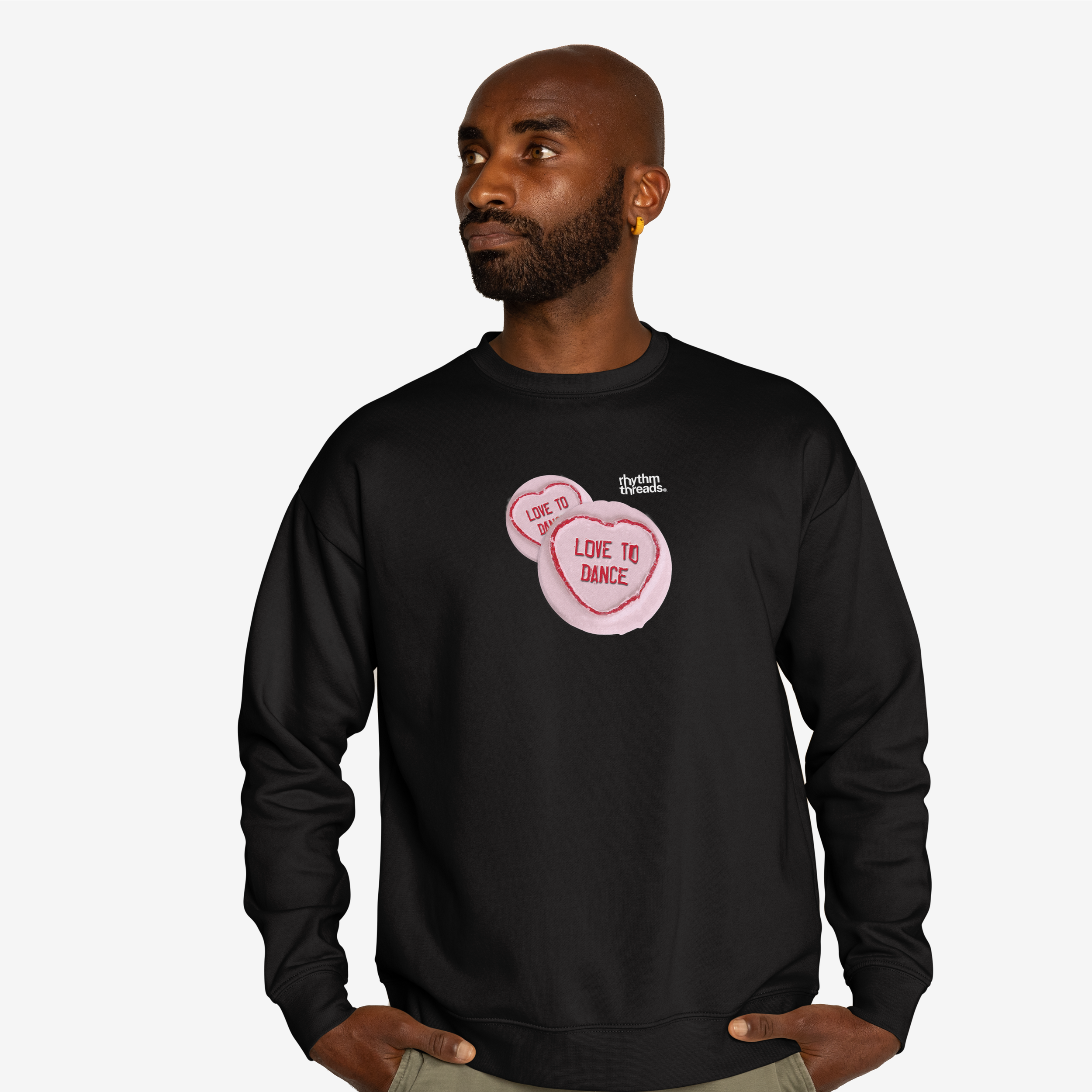 'Love to Dance' black sweatshirt