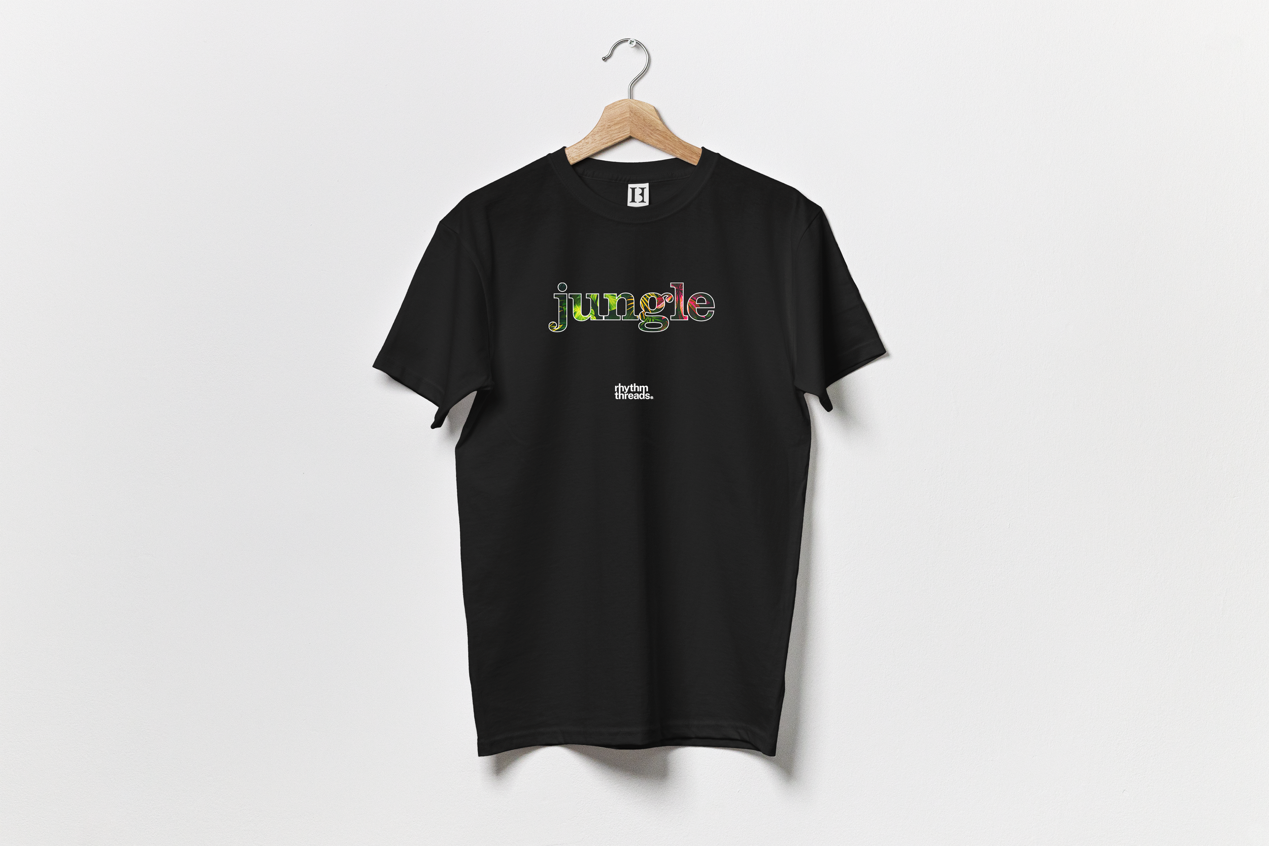 'JUNGLE 1' on black T-shirt • £40.00