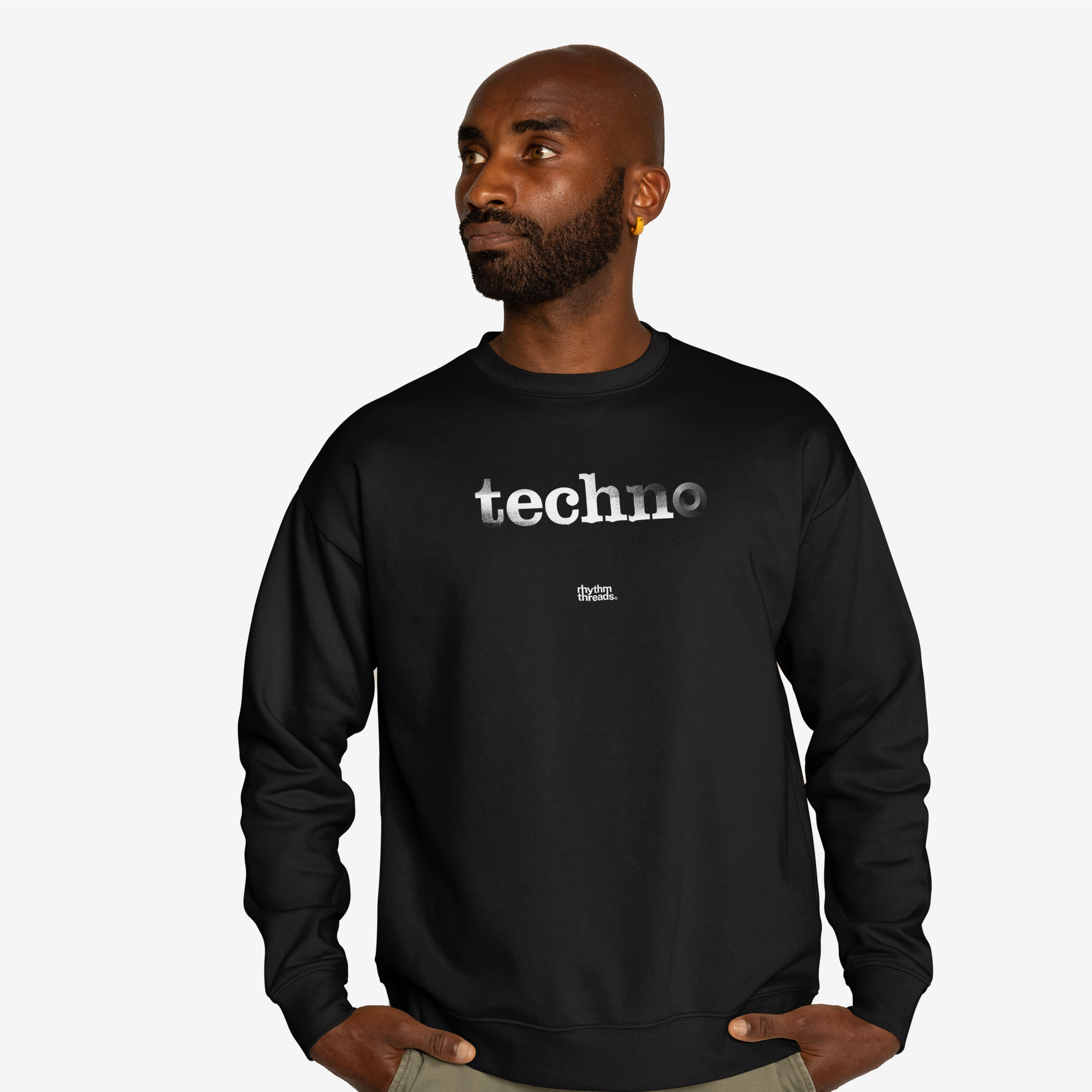 'TECHNO 3' black sweatshirt • £60.00