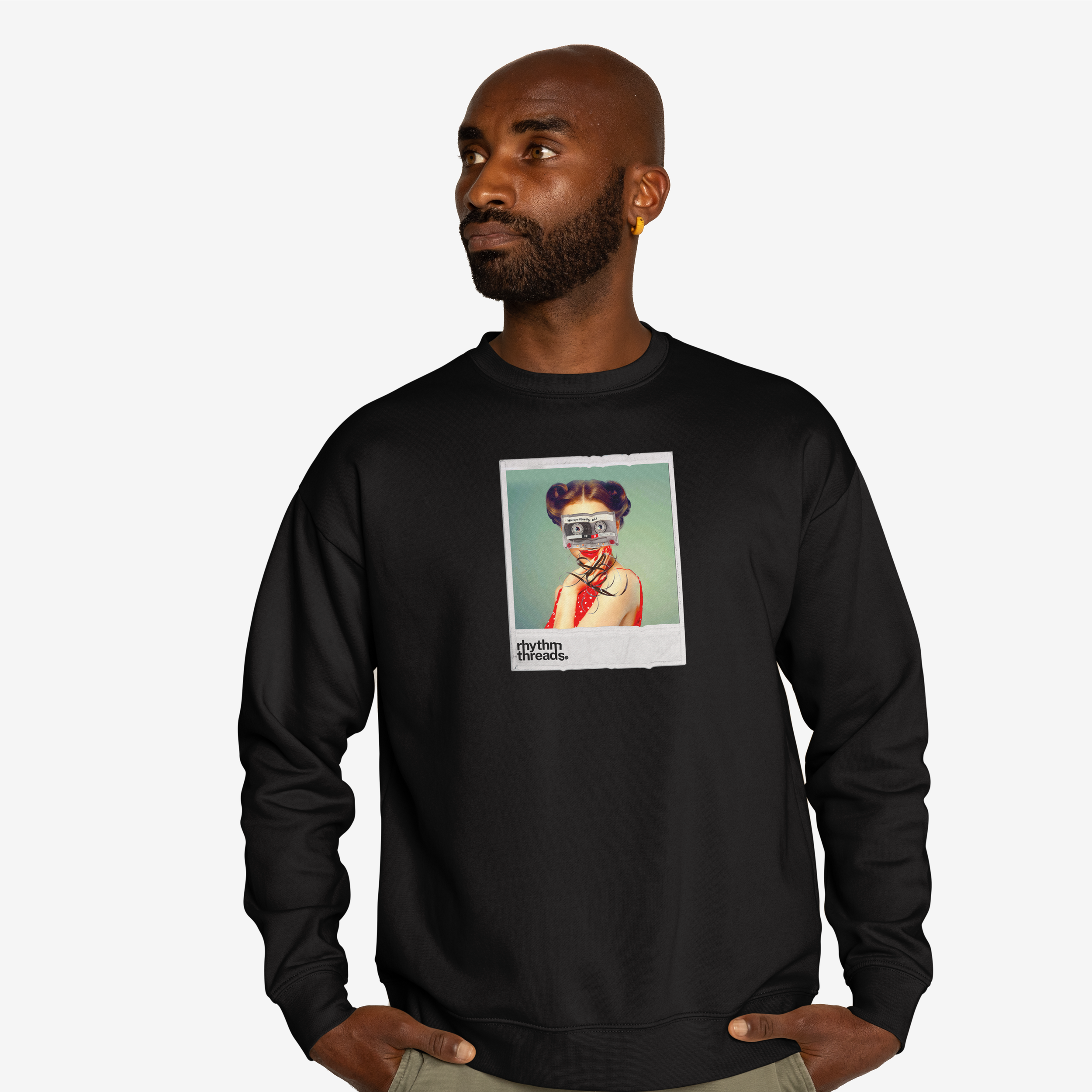'Mixtape Mandy' black sweatshirt