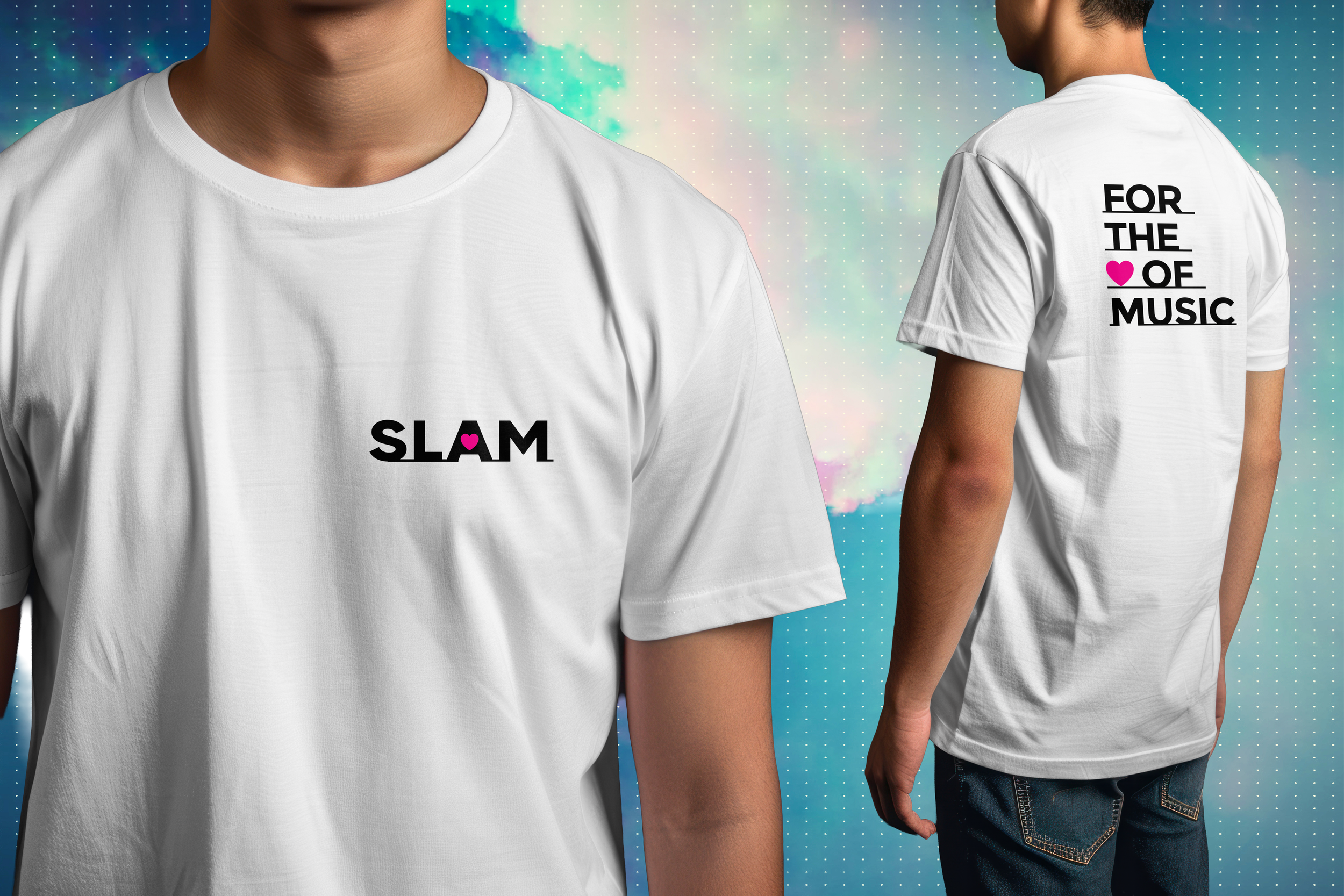 2 x white SLAM T-shirt on man mockup_sky BG.png