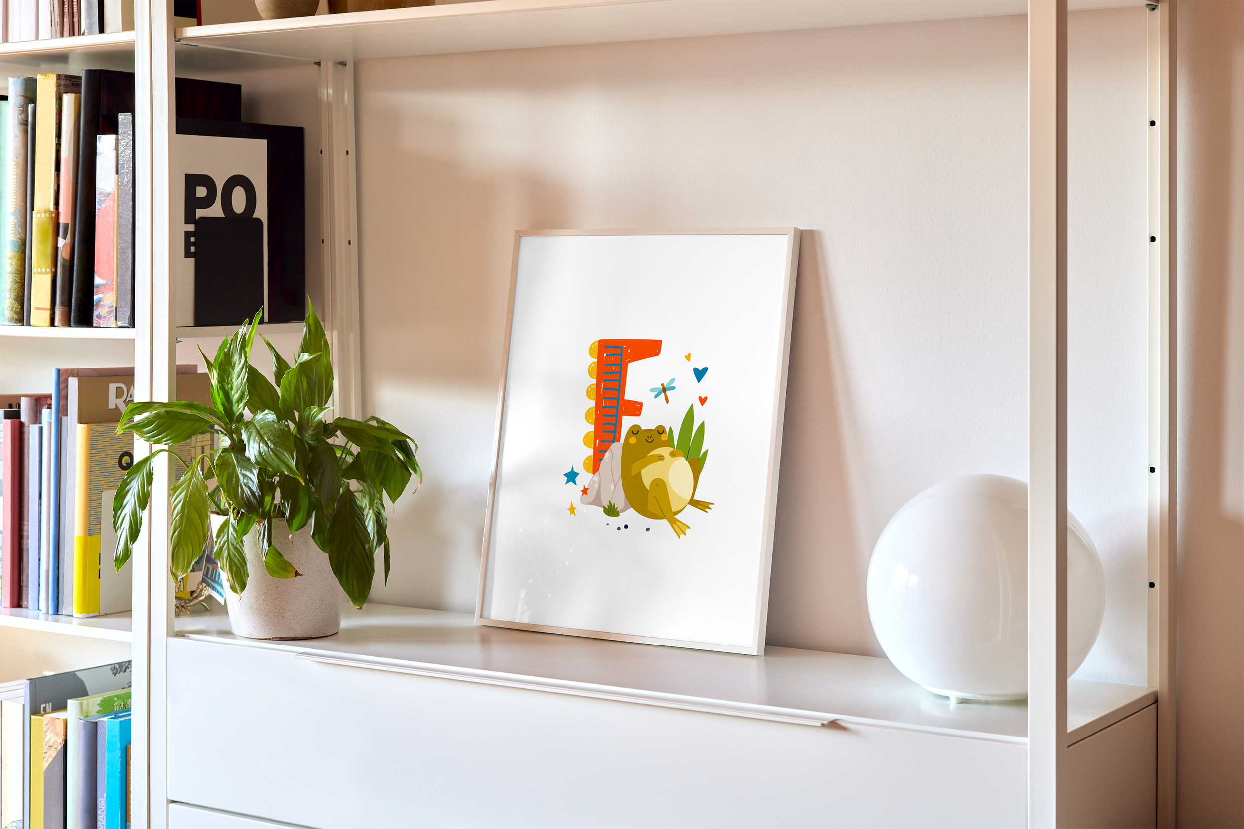 F is for Frog Giclée Print