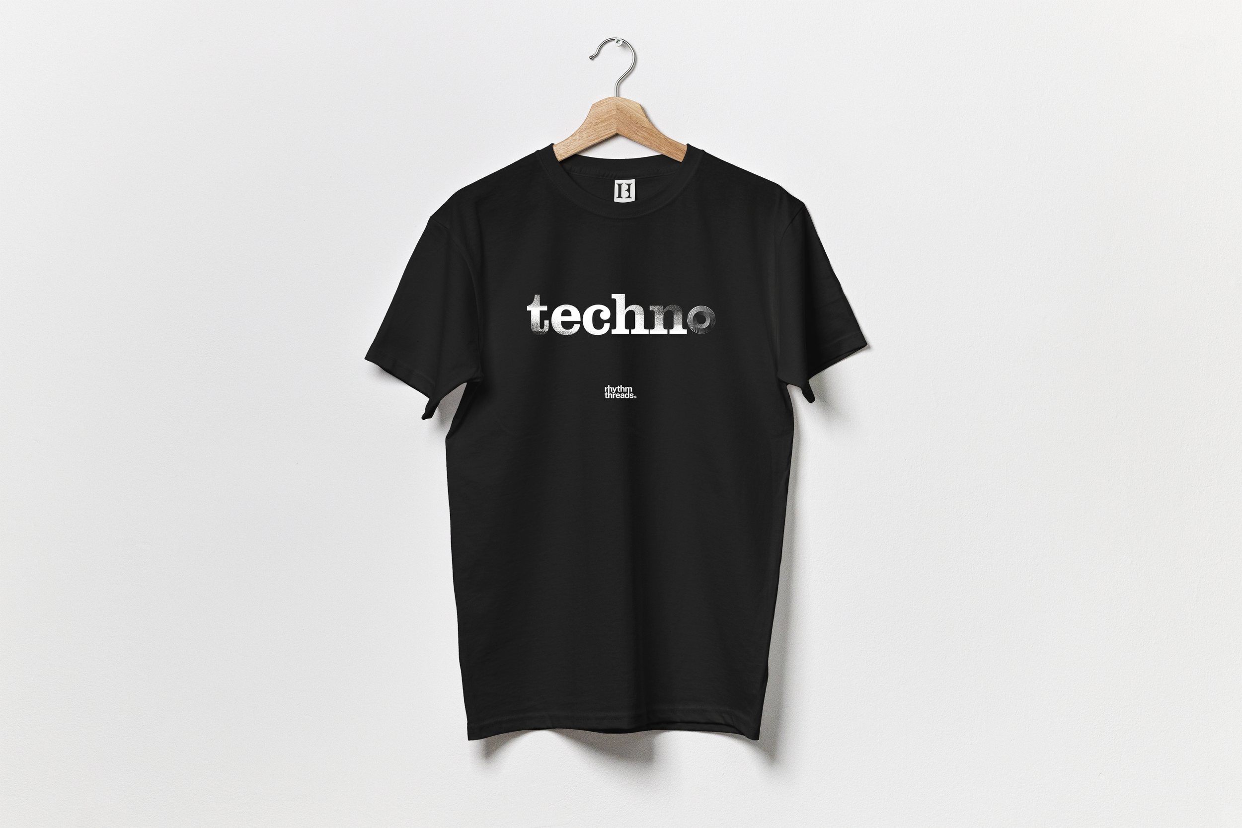 'TECHNO 3' black T-shirt • £40.00
