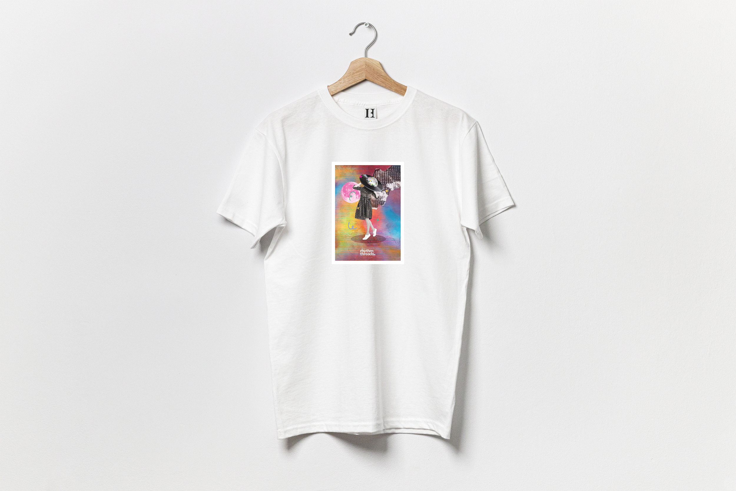 'Disco Head Girl' white T-shirt • £40
