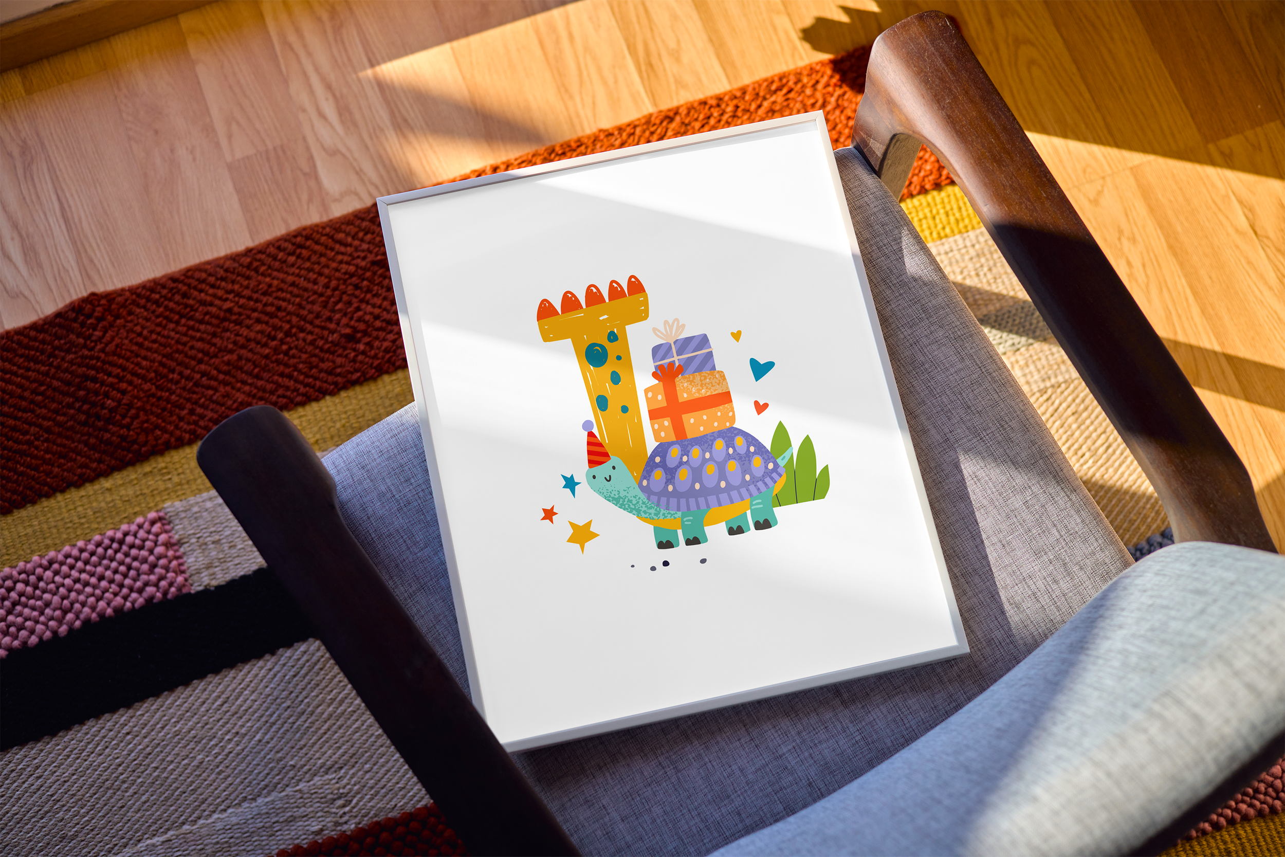 T is for Tortoise Giclée Print