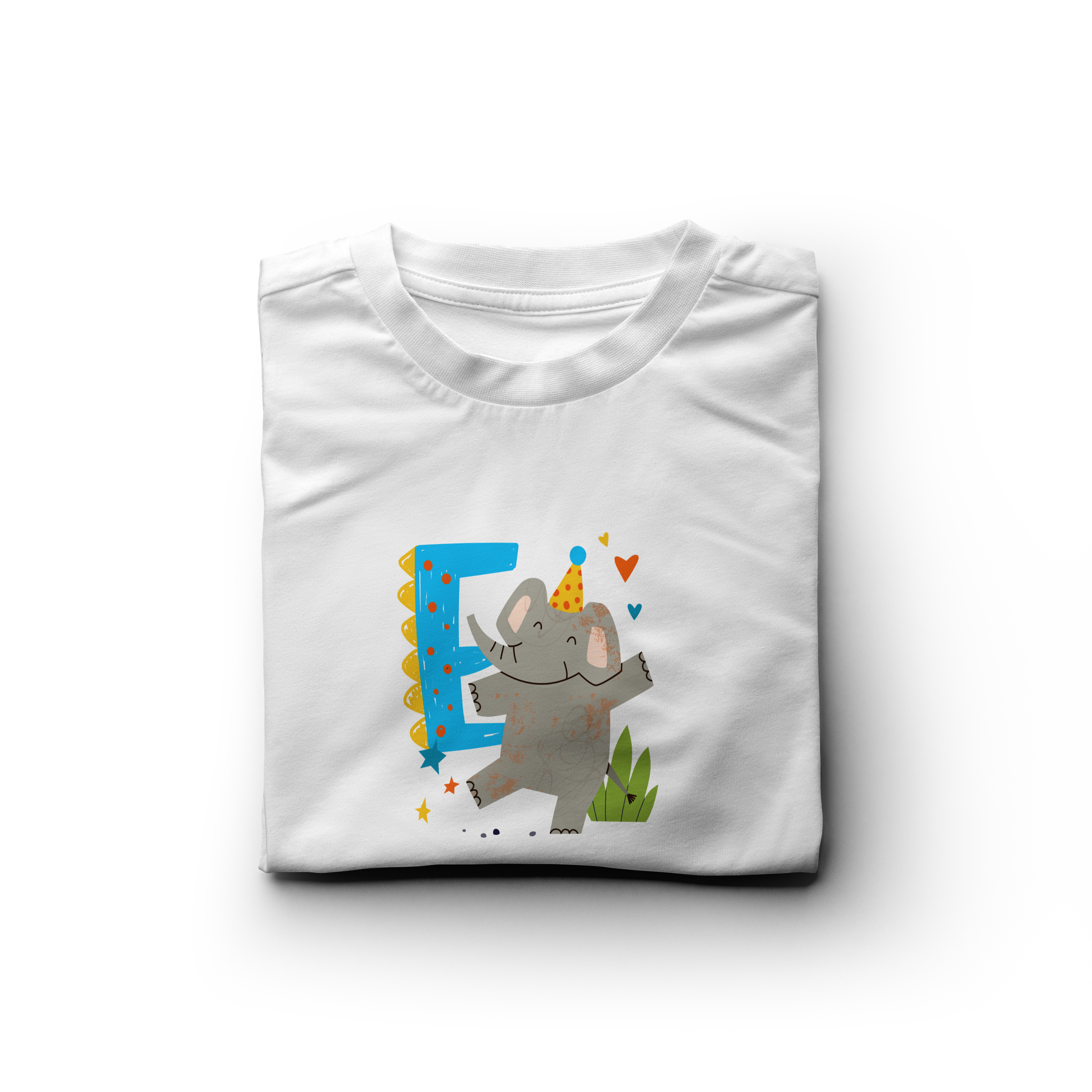 E is for Elephant Kids T-Shirt
