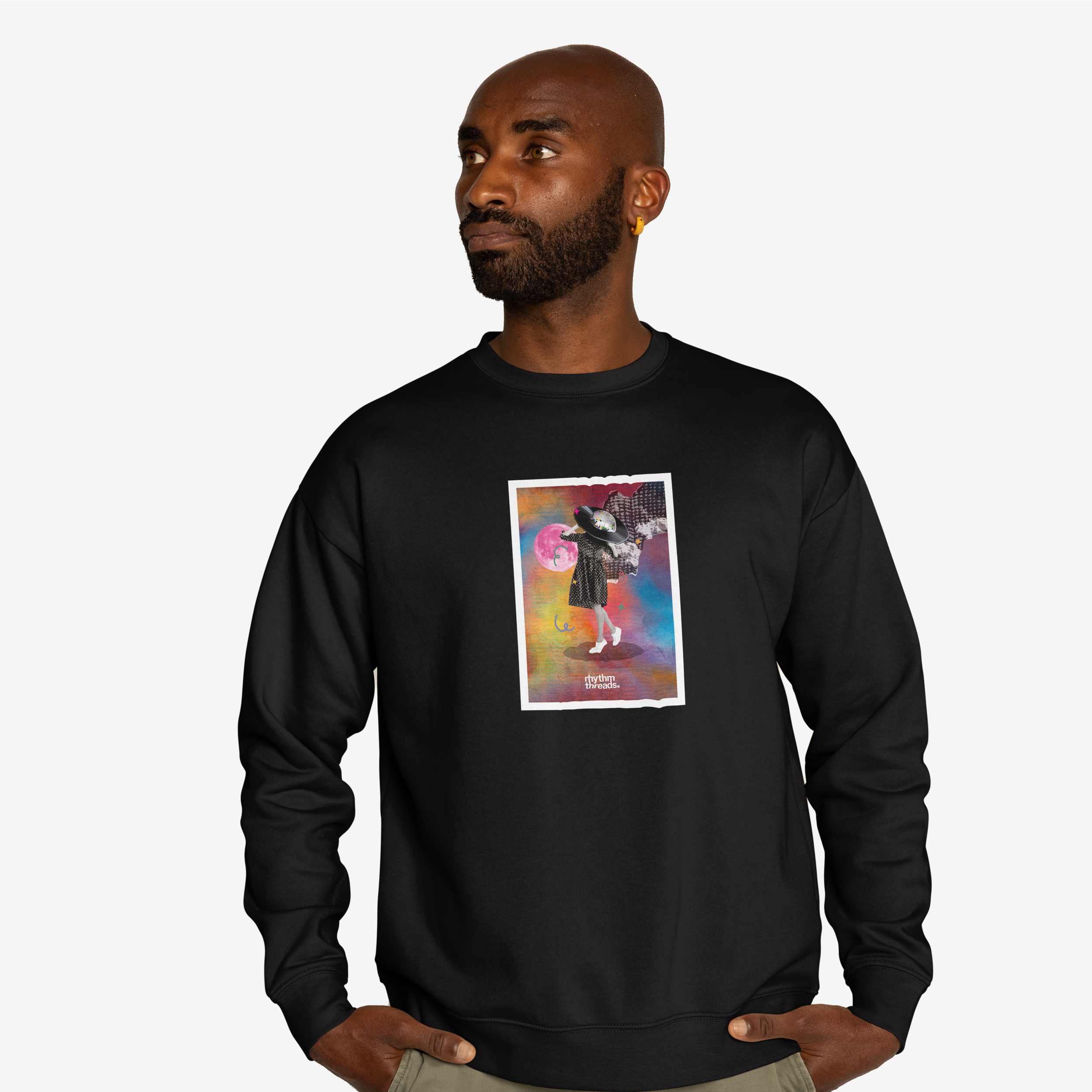 'Disco Head Girl' black sweatshirt • £60
