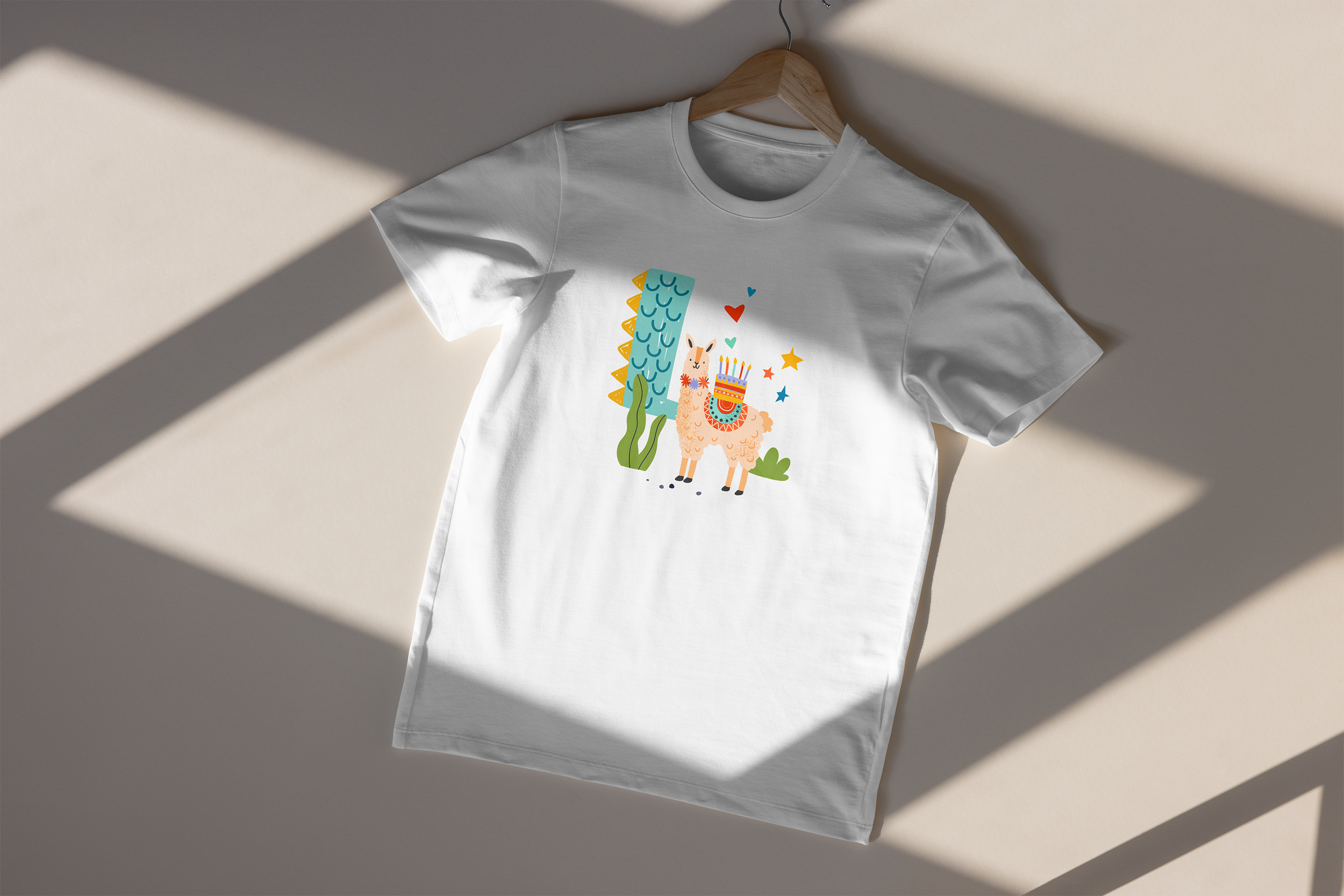 L is for Llama Kids T-Shirt