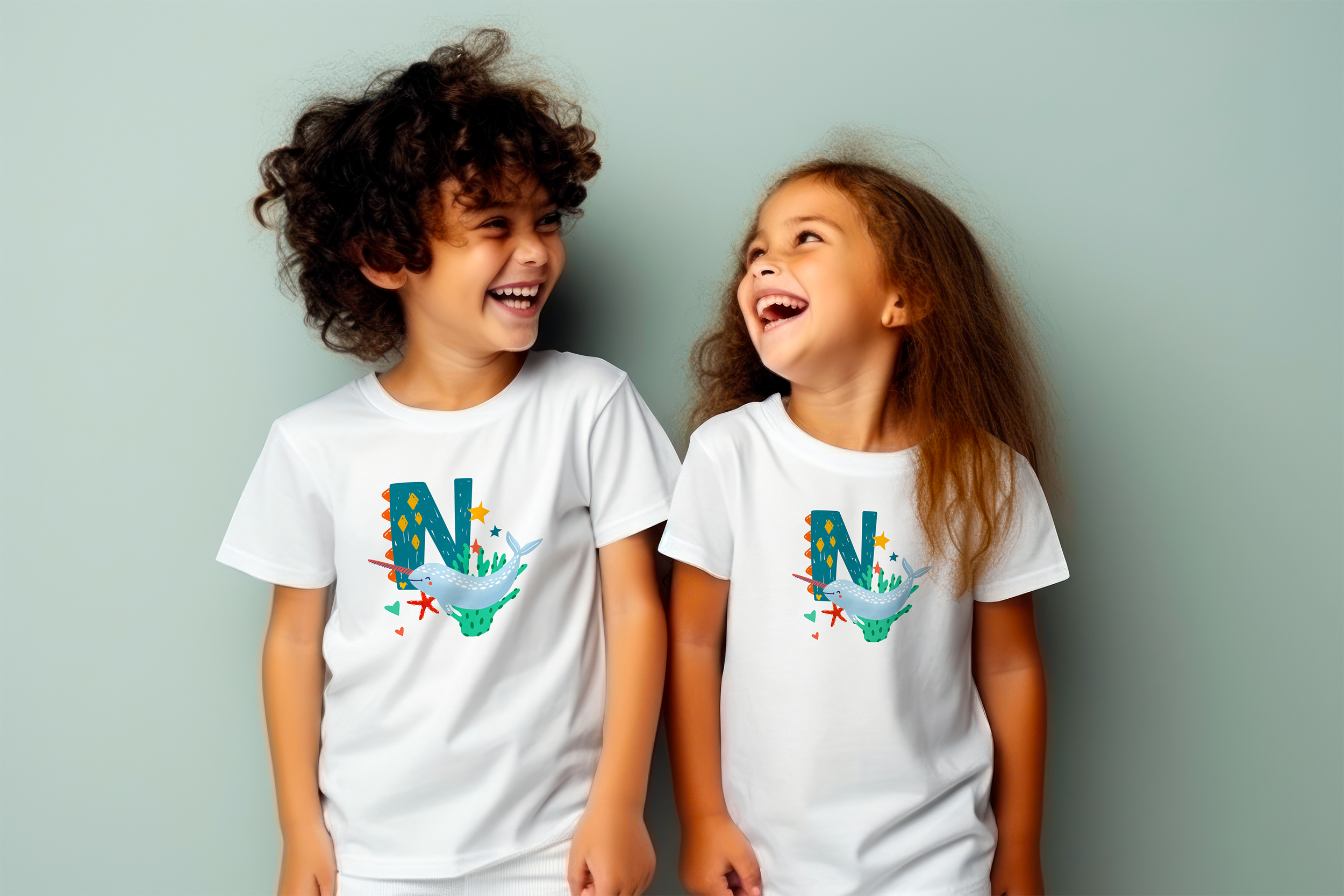 N is for Narwhal Kids T-Shirt