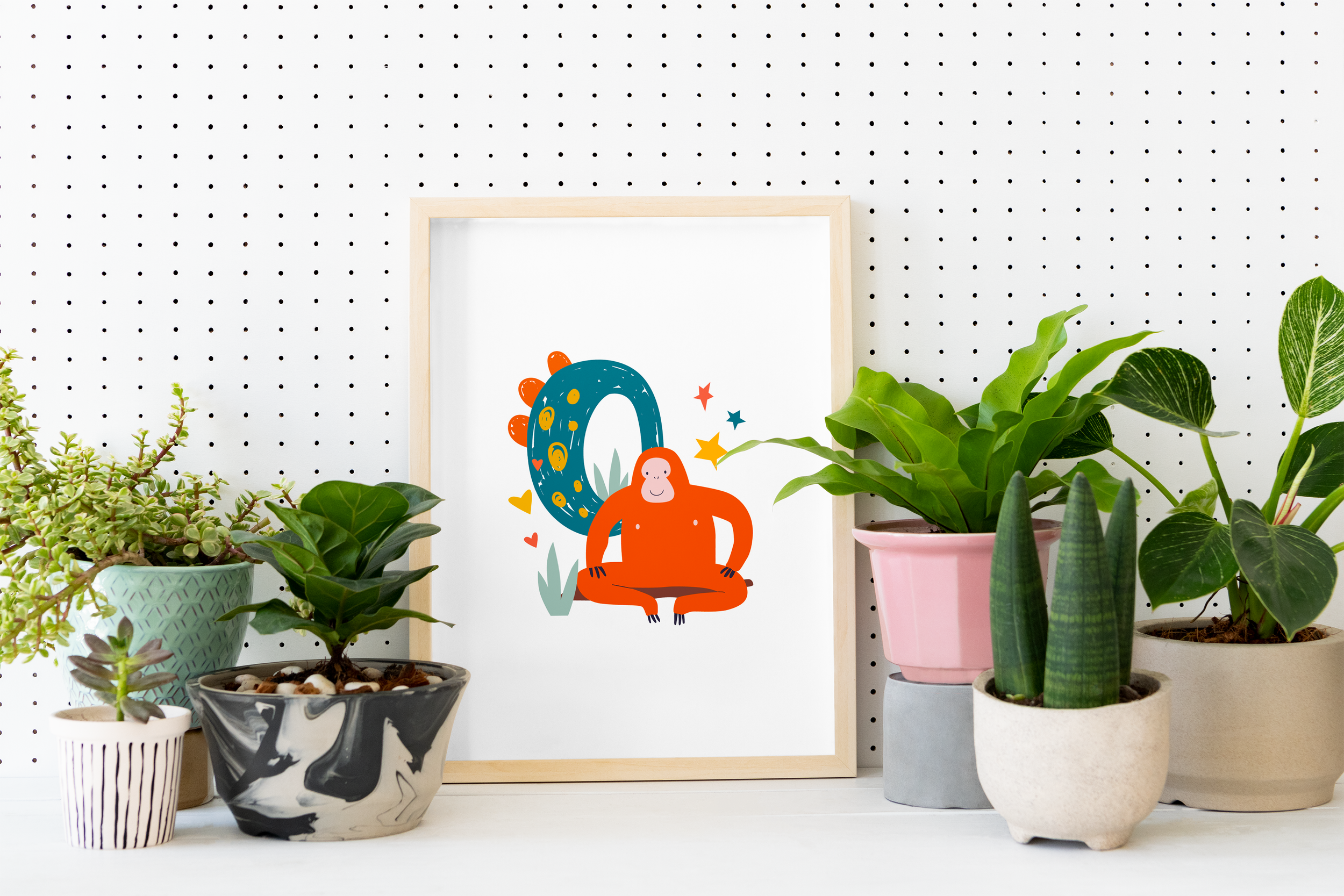 O is for Orangutan Giclée Print