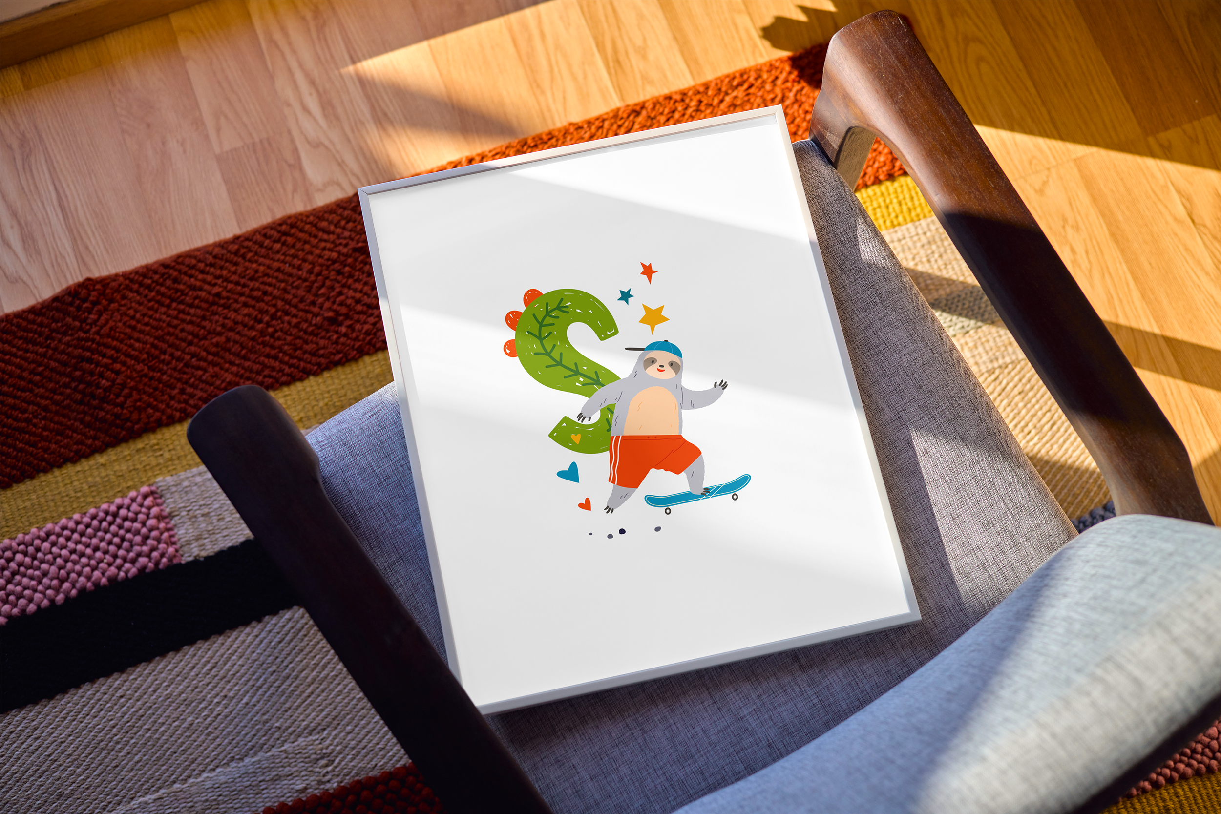 S is for Sloth Giclée Print