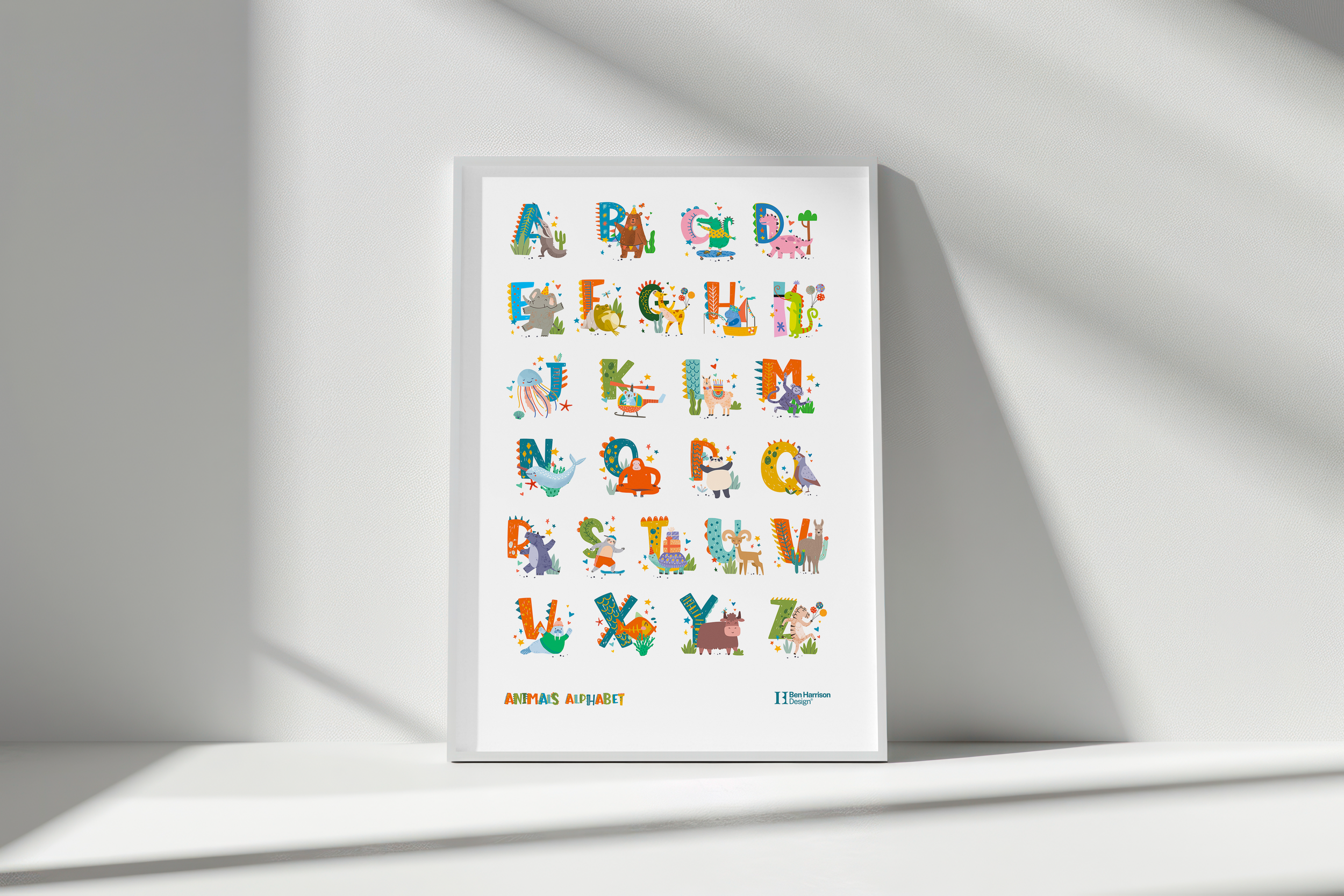 A-Z framed print leaning against wall.png