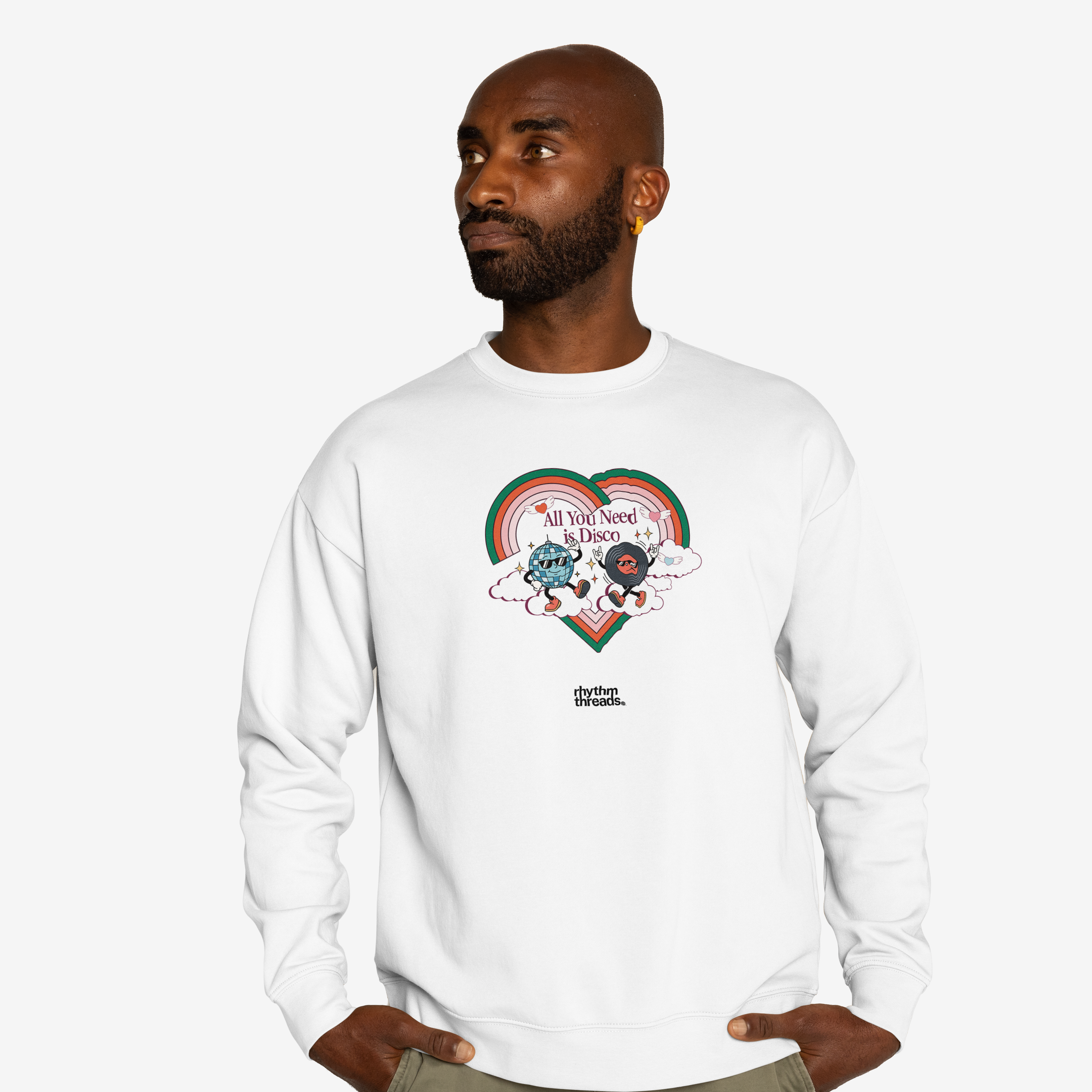 'All You Need is Disco' white sweatshirt • £60