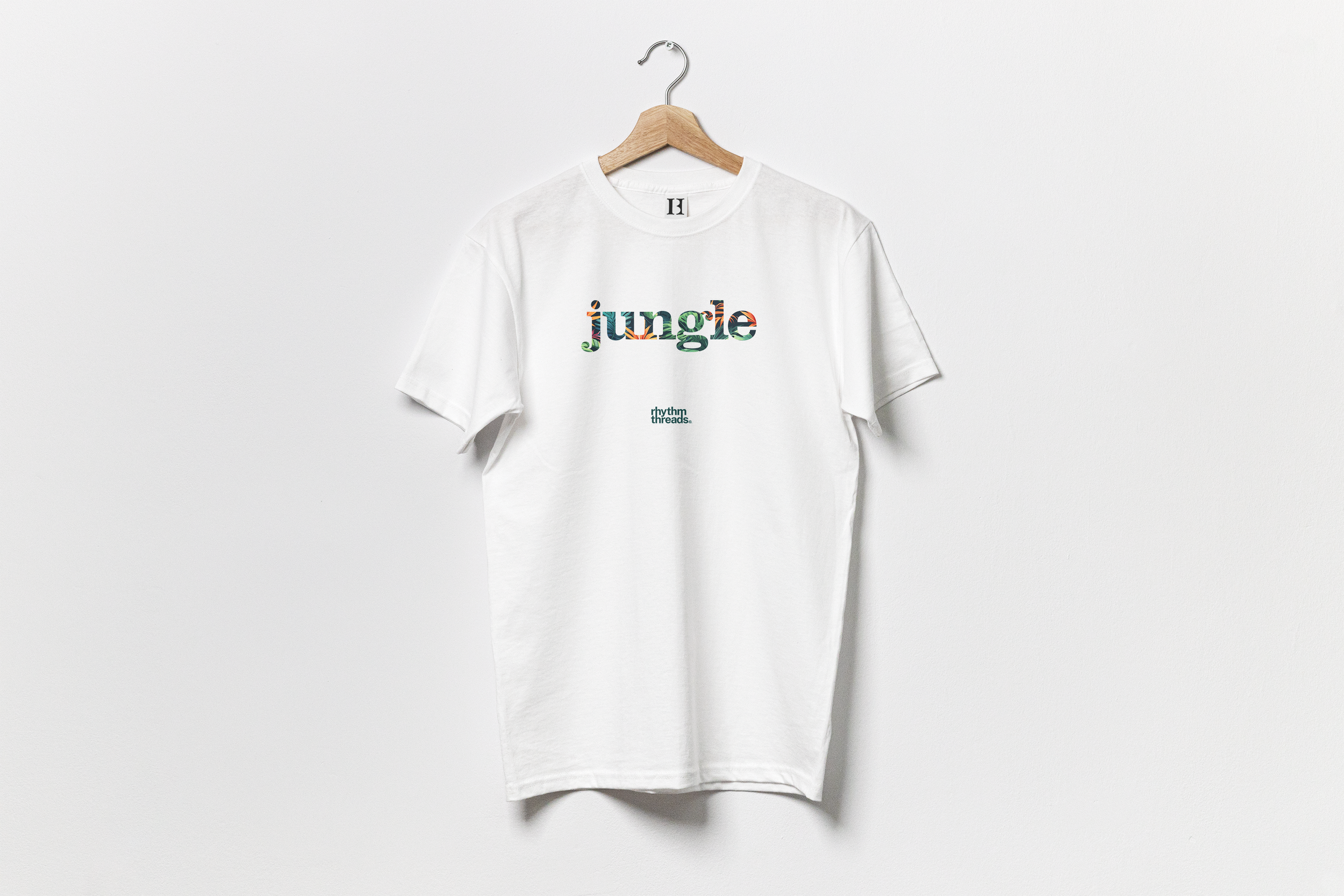 'JUNGLE 3' on white T-shirt • £40.00