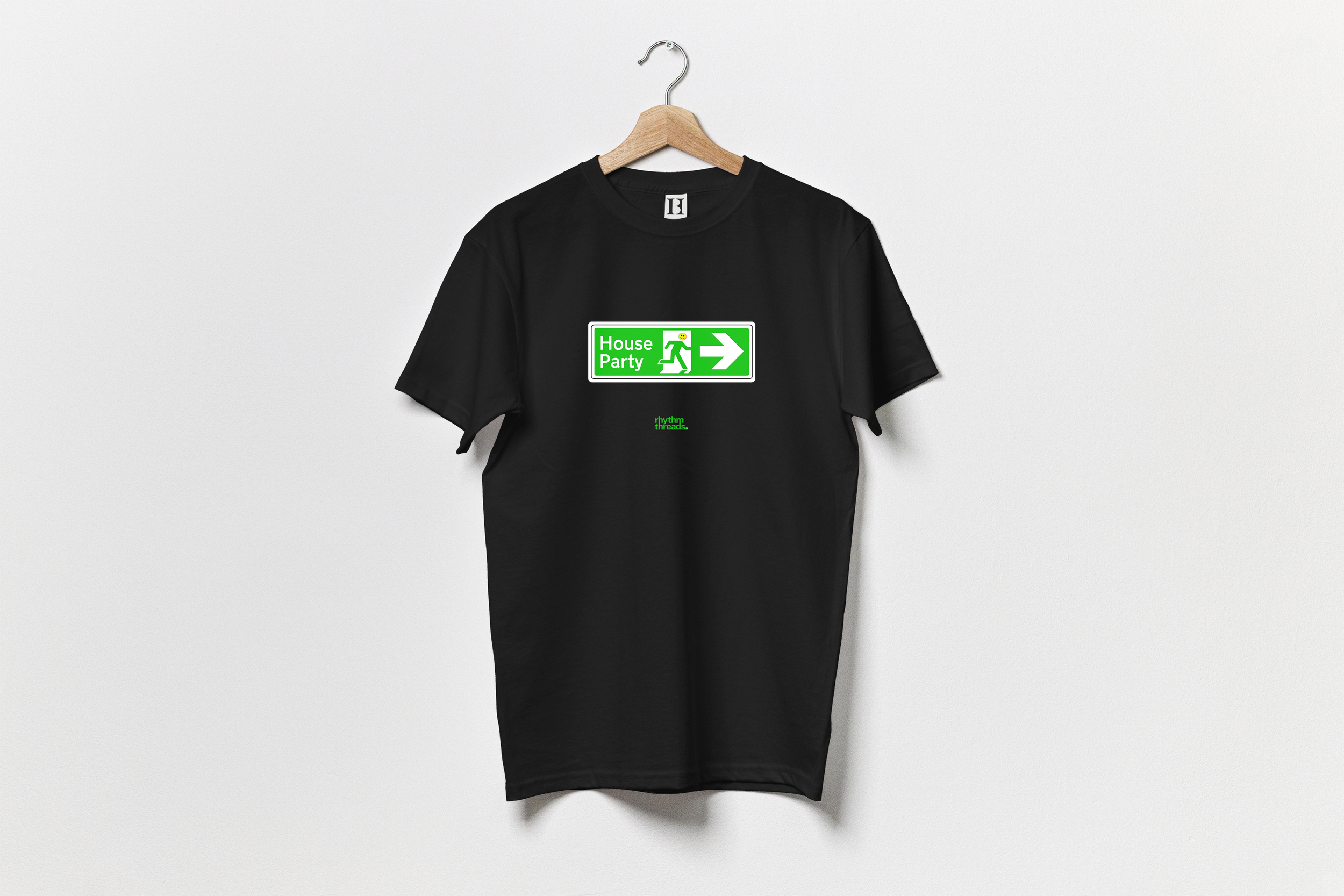 House Party black T-Shirt mockup.png