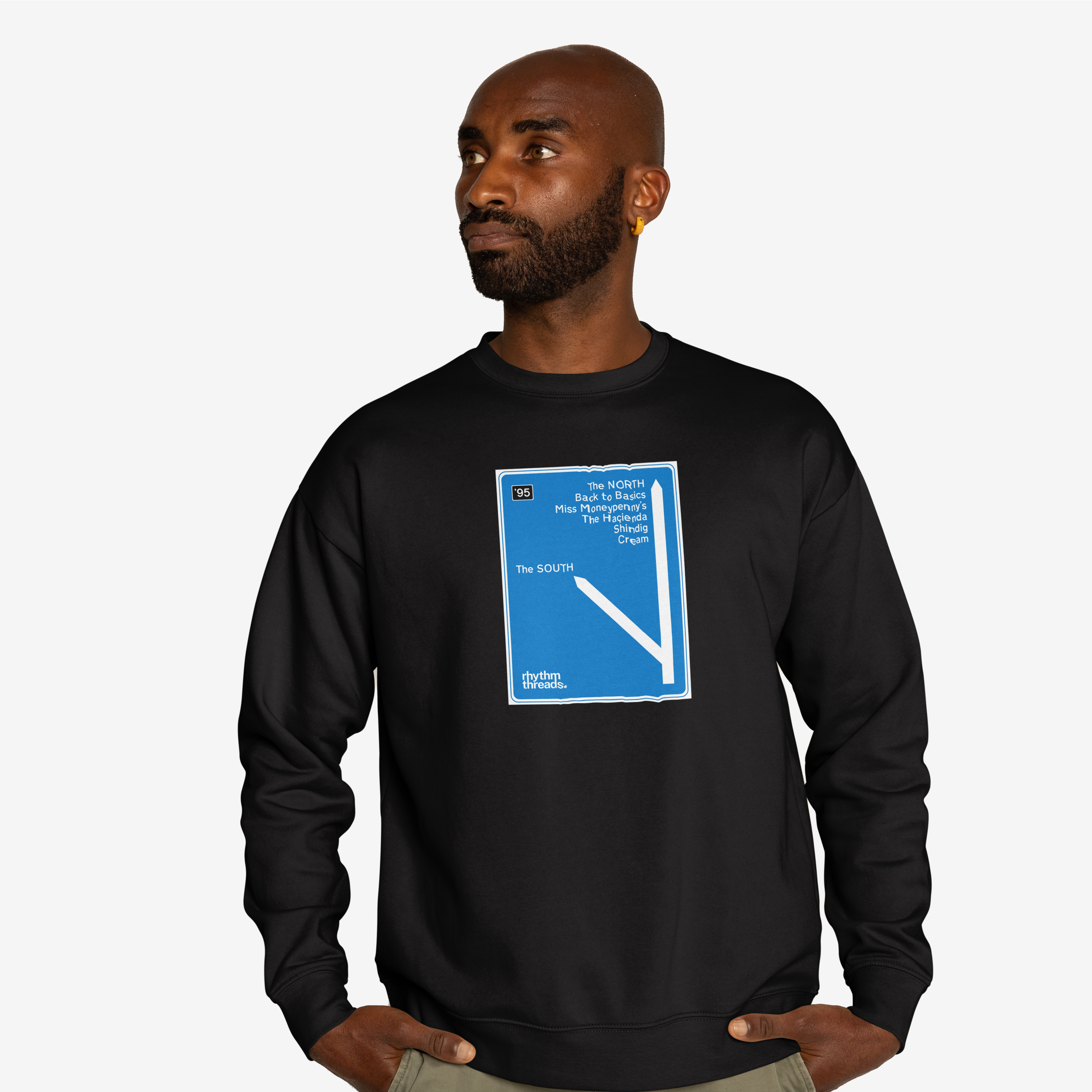 'The NORTH' black sweatshirt