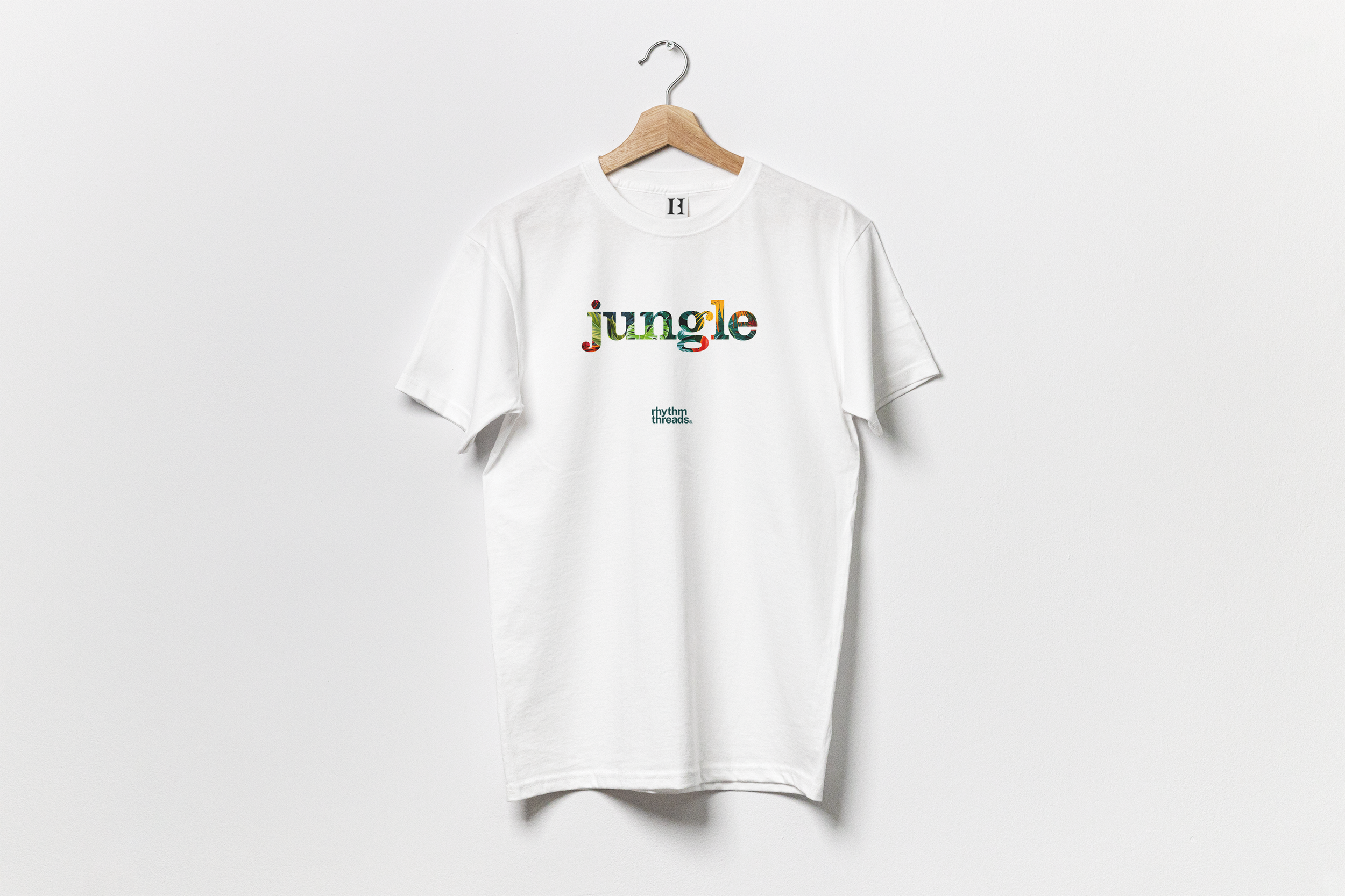 'JUNGLE 2' on white T-shirt • £40.00