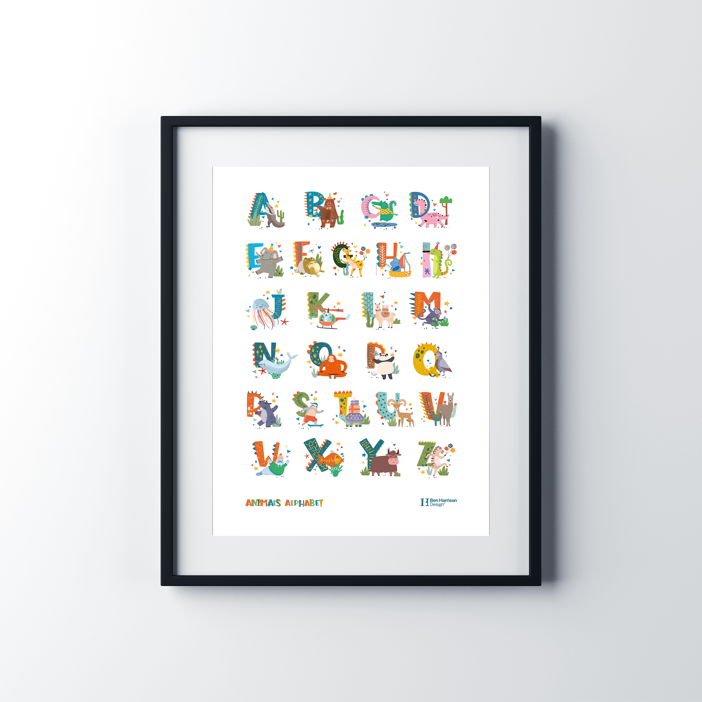 A-Z framed print in black frame.png