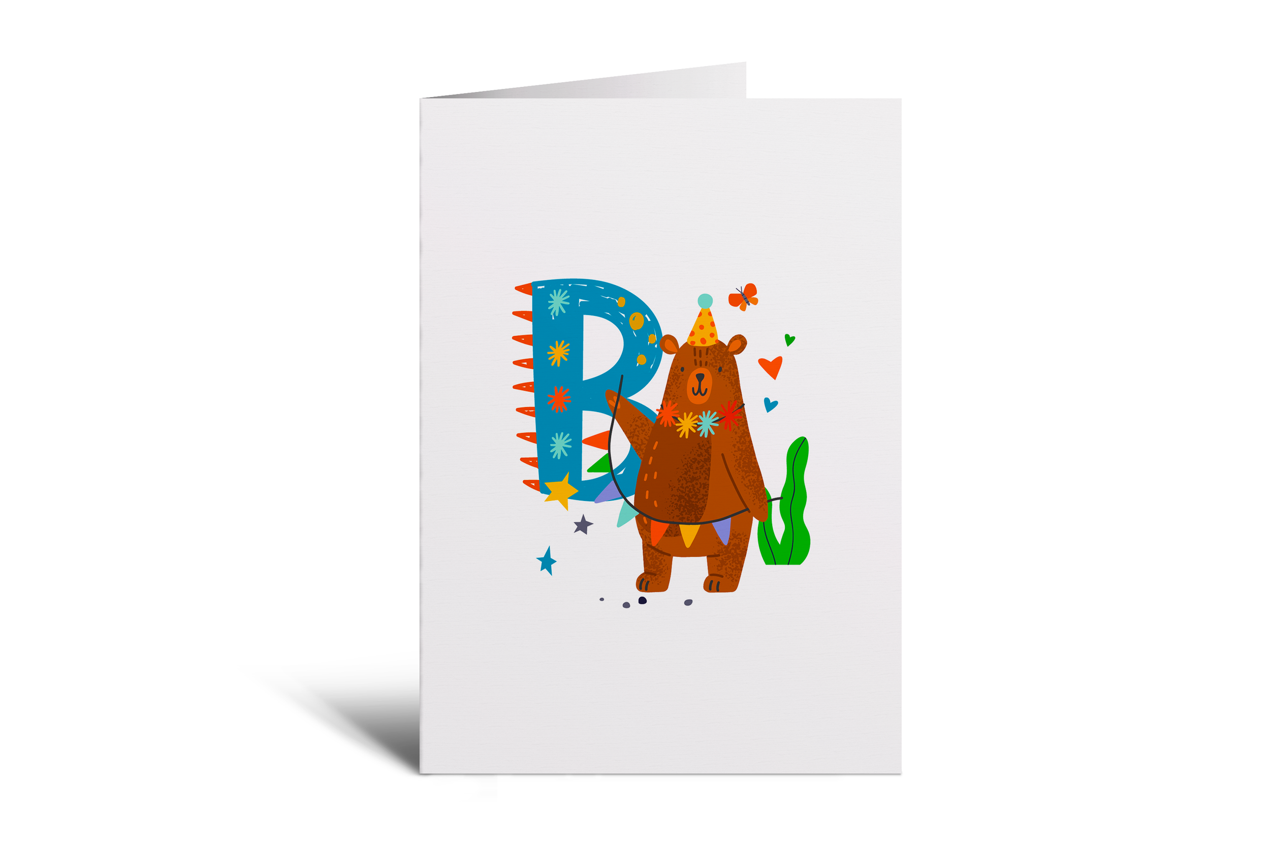 B is for Bear Greetings Card