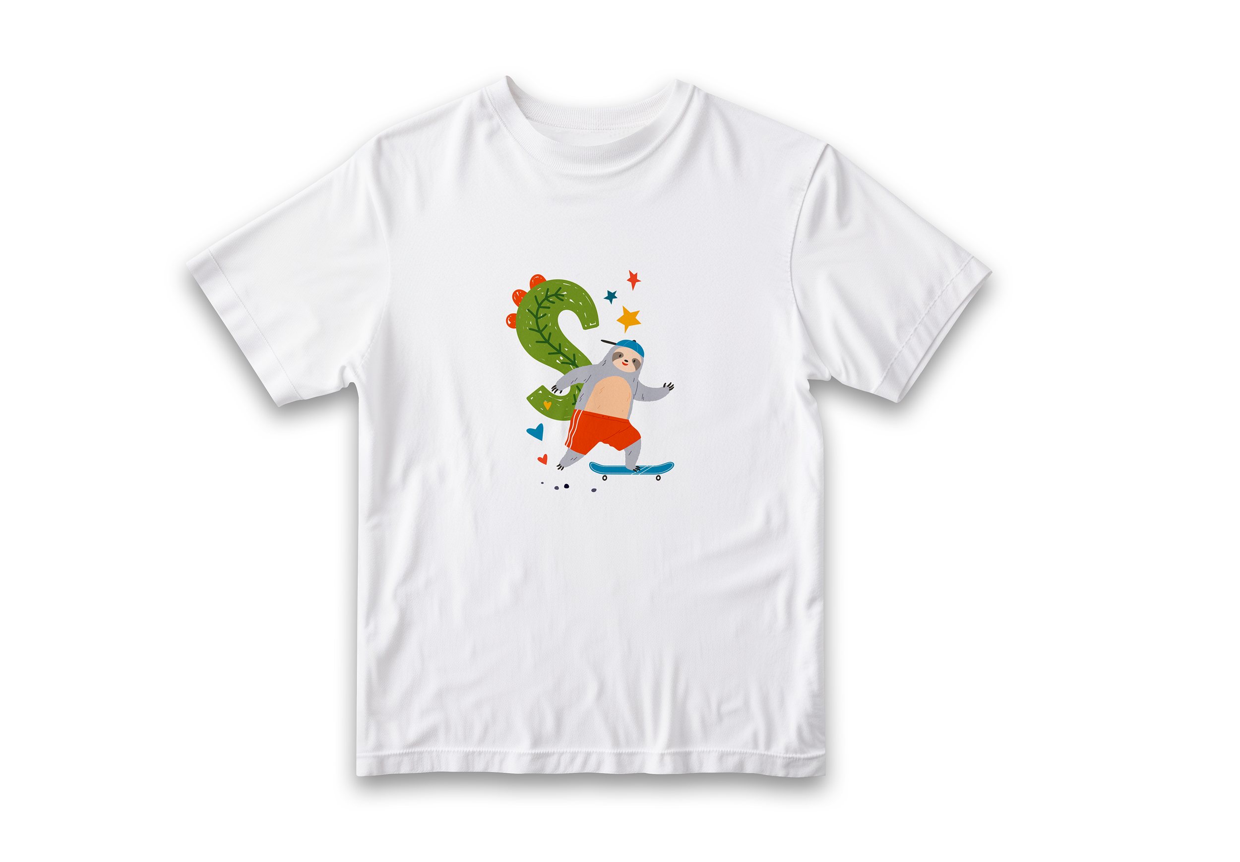 S is for Sloth Kids T-Shirt