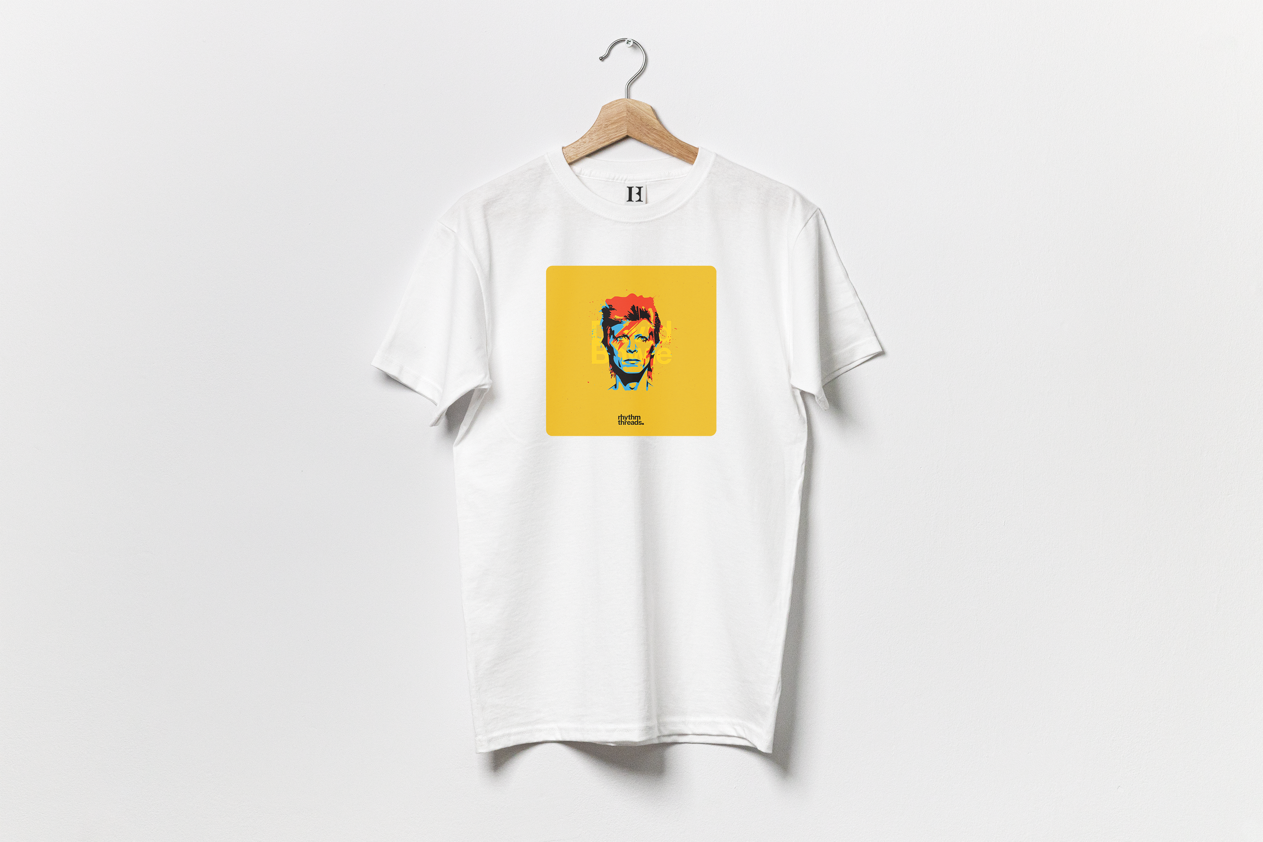 'Bowie' white T-shirt