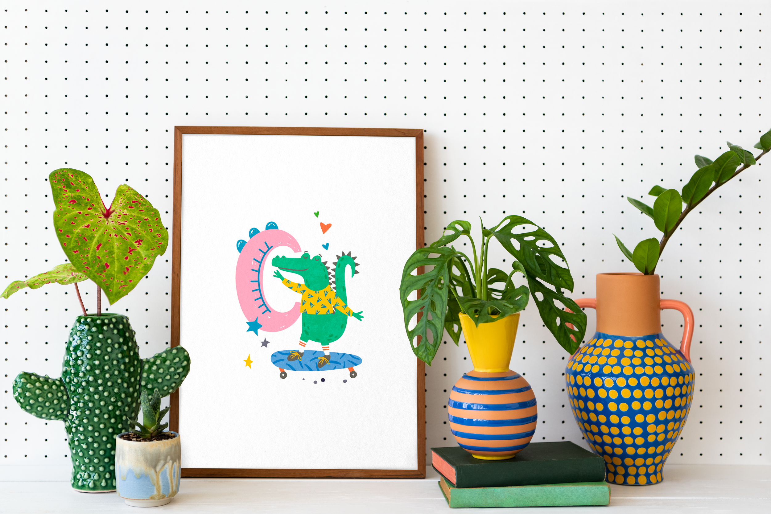 C is for Crocodile Giclée Print