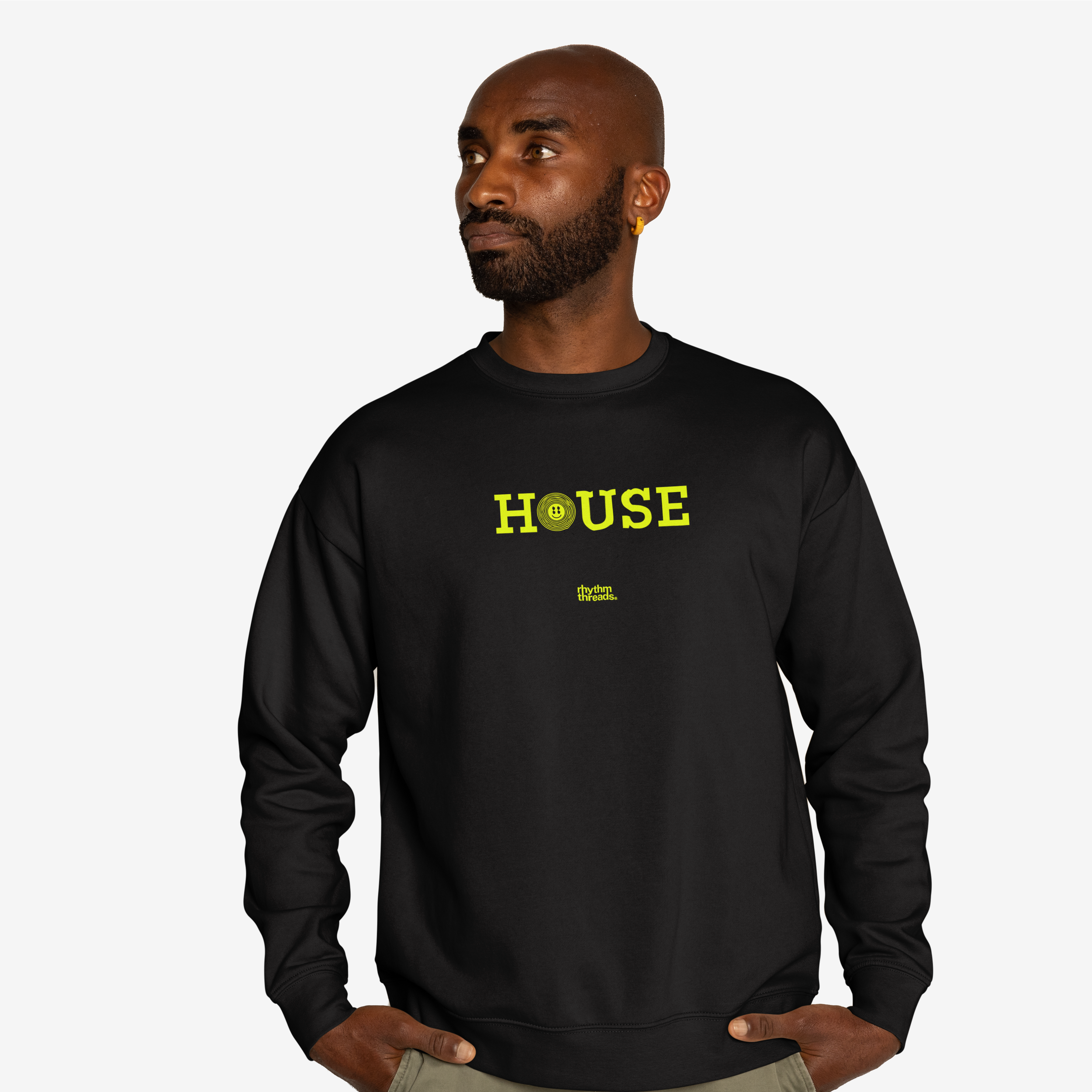 'HOUSE 3' black sweatshirt • £60.00