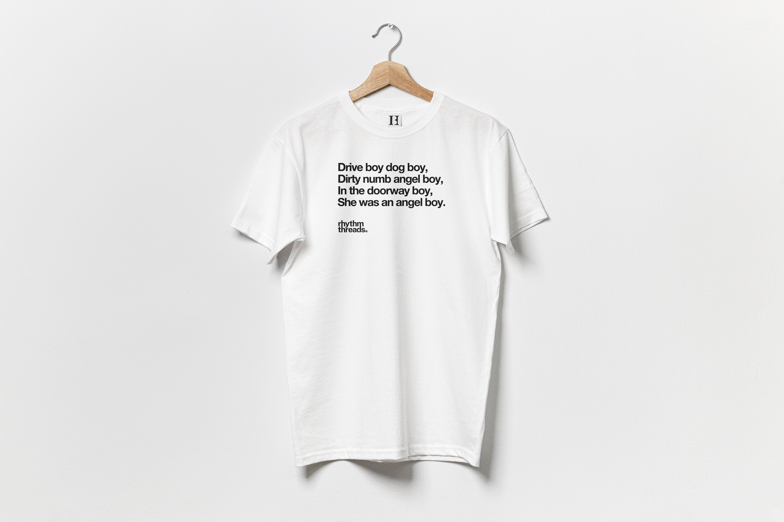 'Born Slippy' white T-shirt
