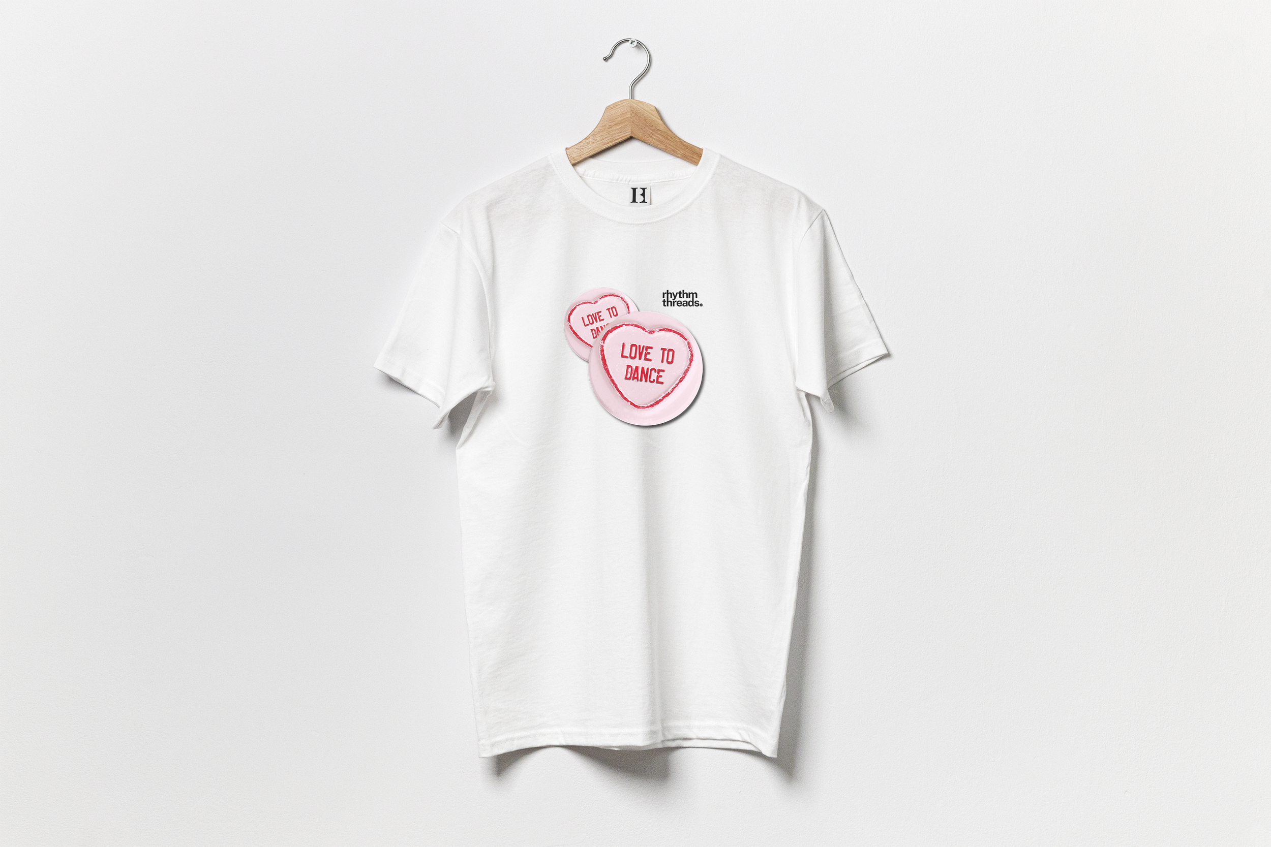 'Love to Dance' white T-shirt