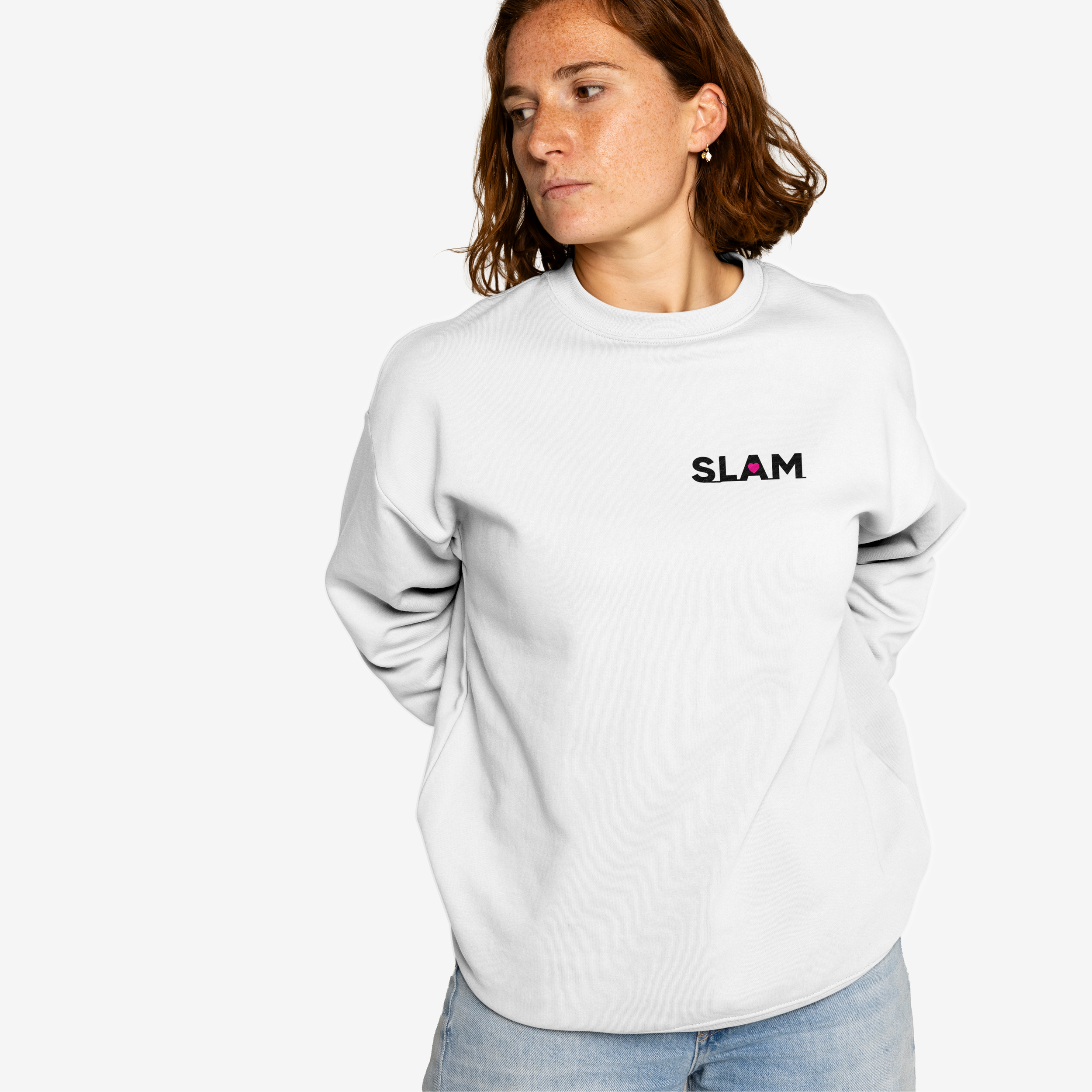 The Original SLAM Sweatshirt (White) • £40