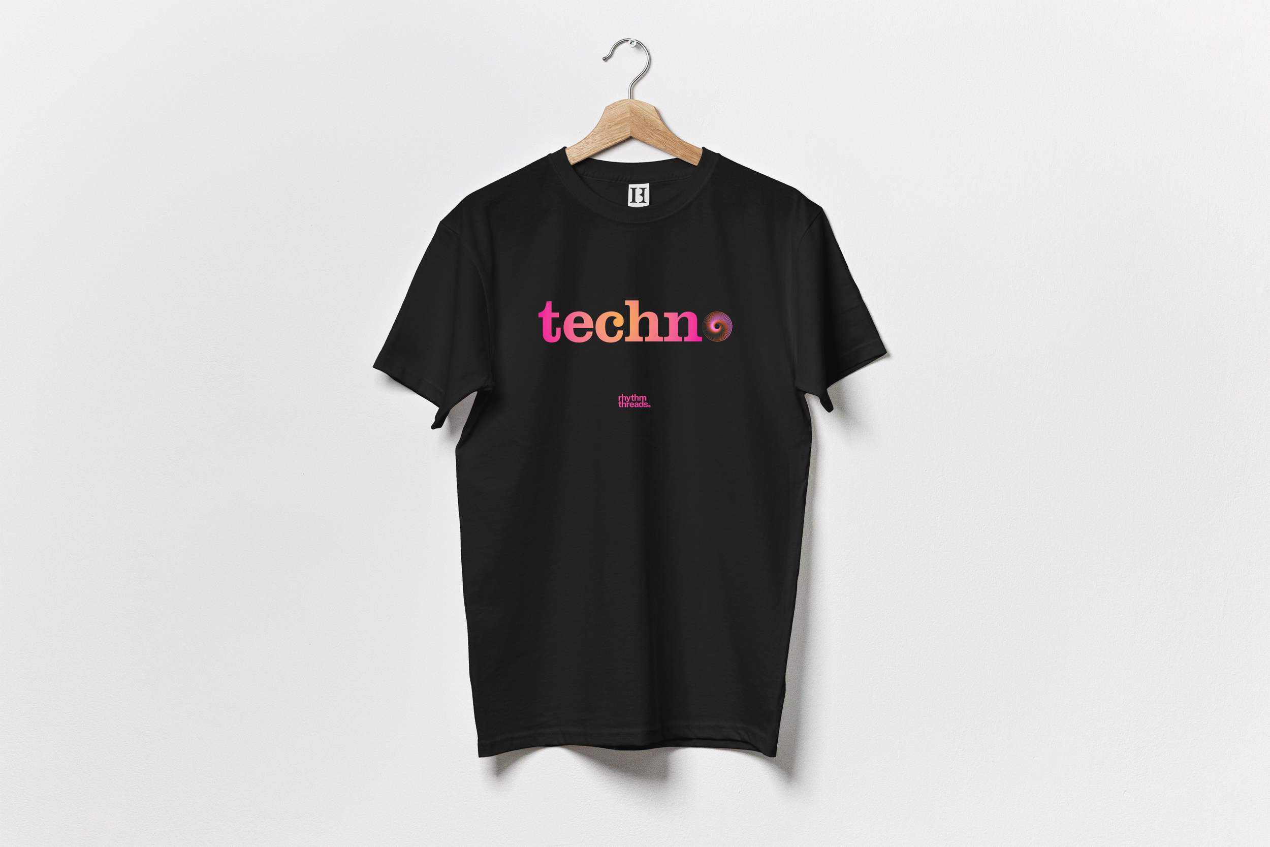 Techno 1 on black T-Shirt mockup.png