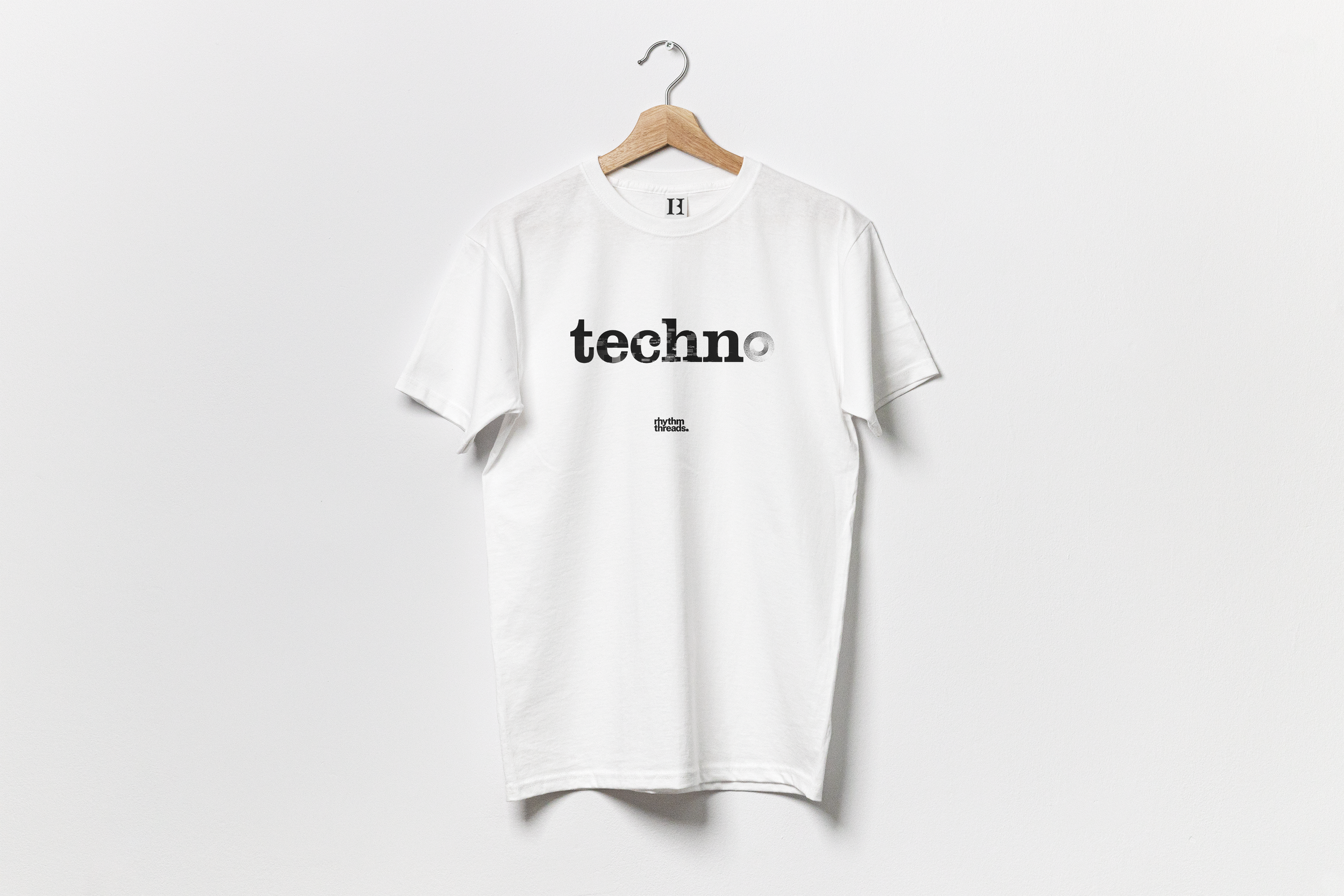 'TECHNO 2' white T-shirt • £40.00