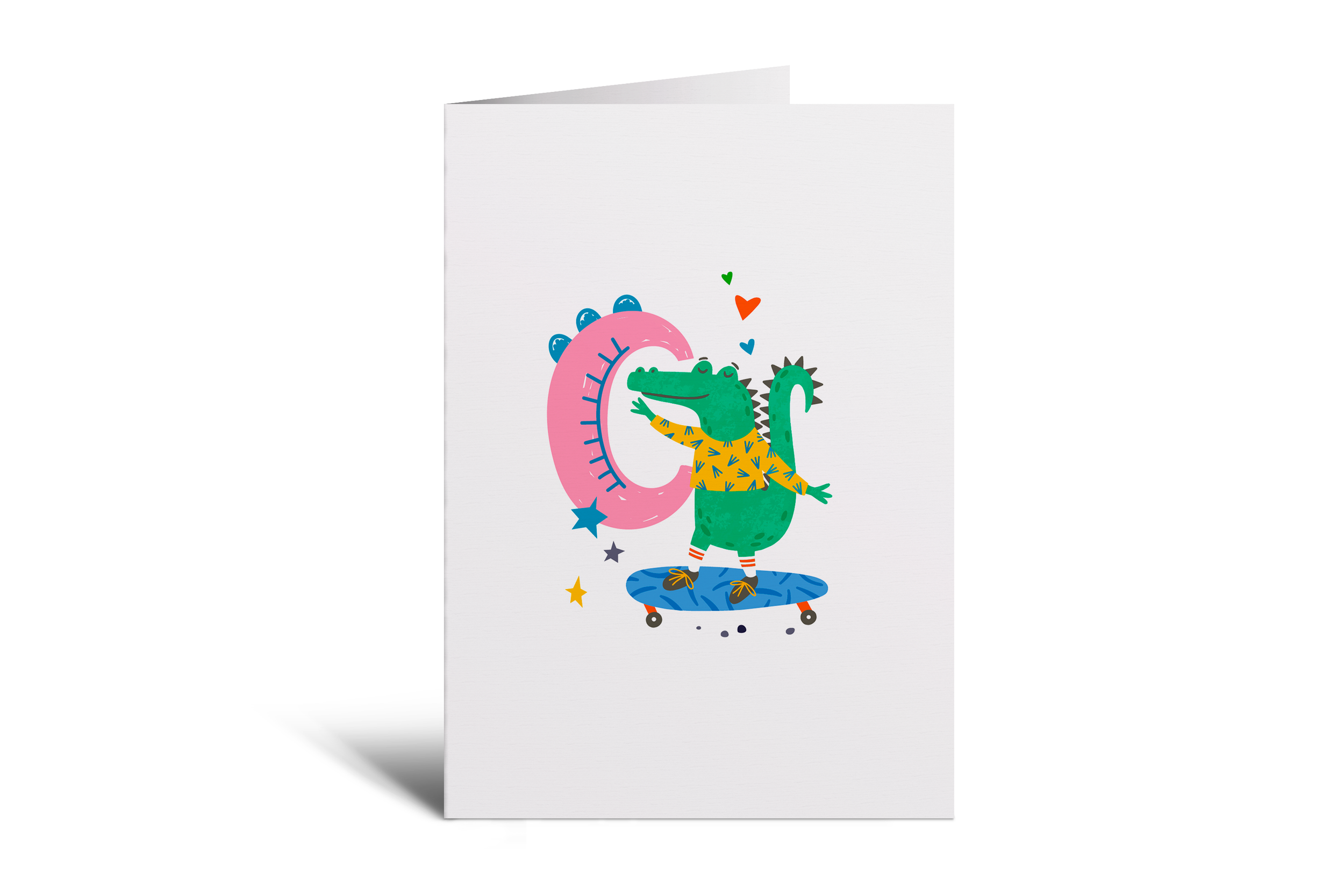 C is for Crocodile Greetings Card