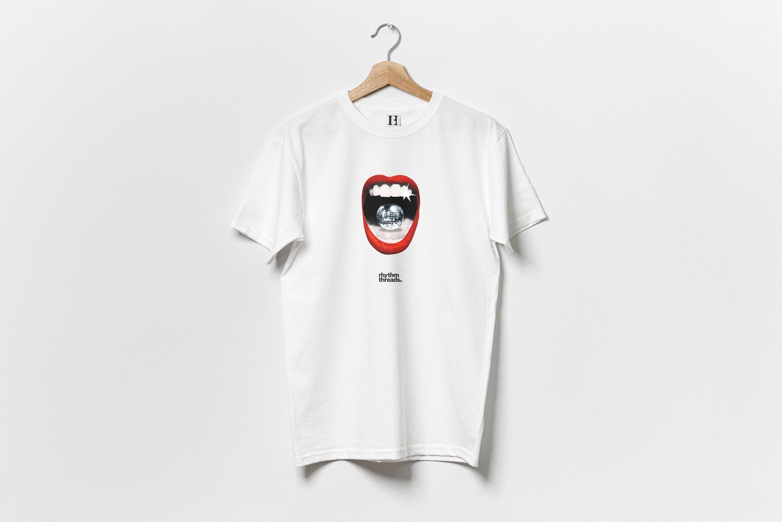 'Disco Dinner' white T-shirt • £40.00