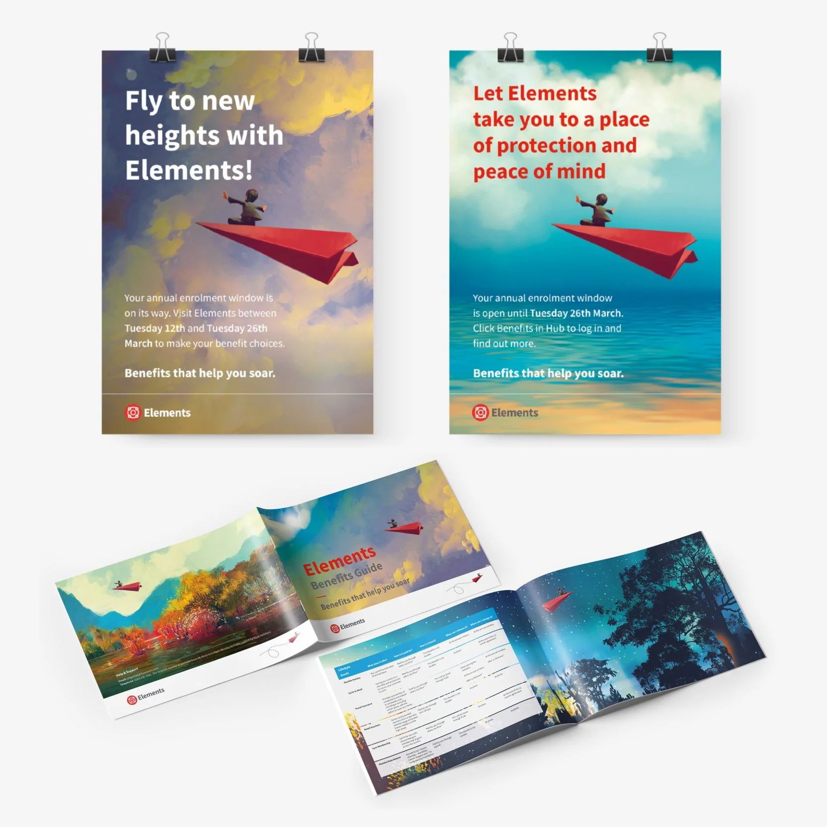 NOV Elements Benefits • Printed Marketing Collateral