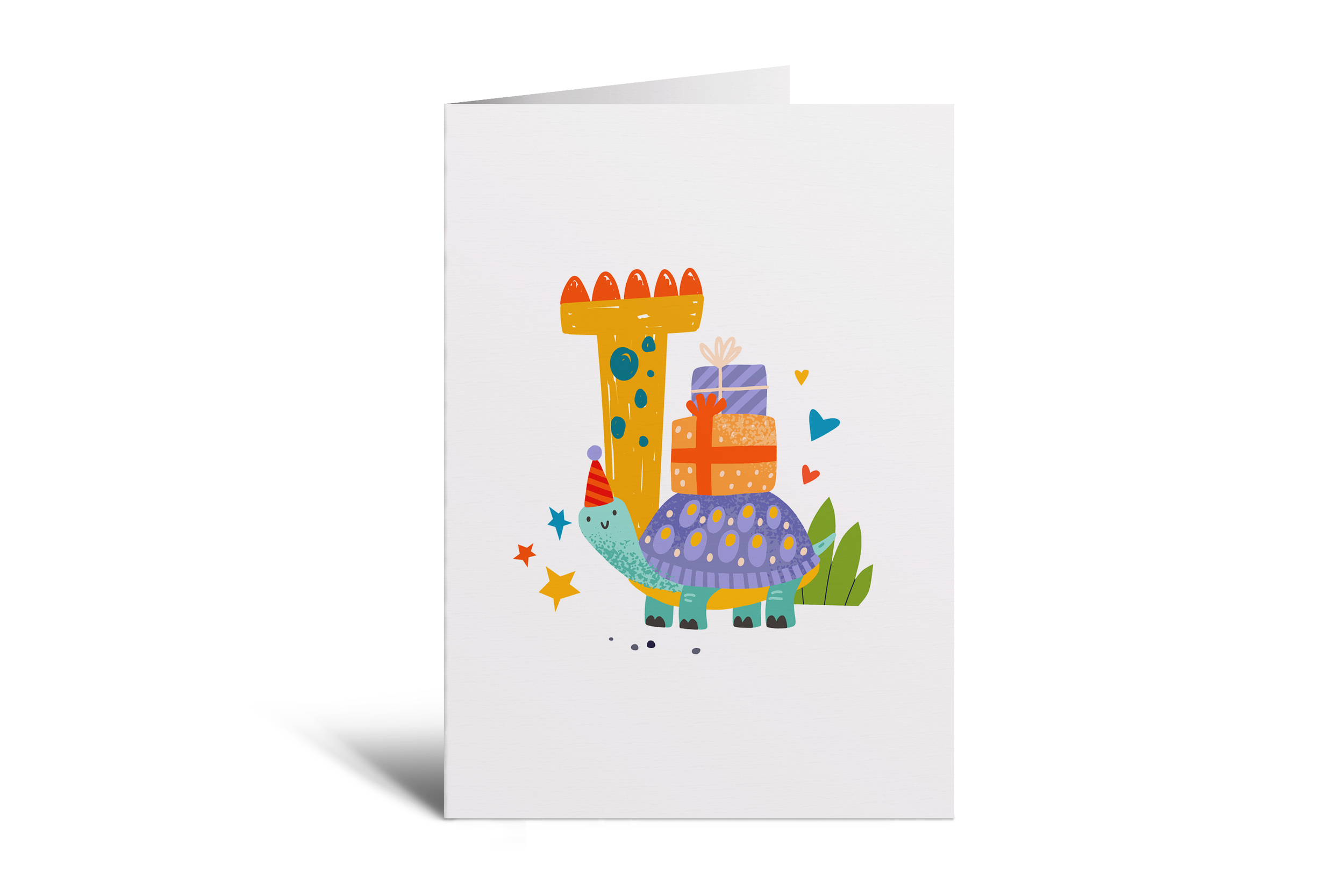 T is for Tortoise Greetings Card