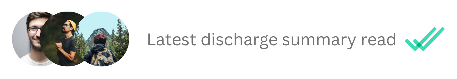 A logo with abstract human figures and text related to mental health and wellness.