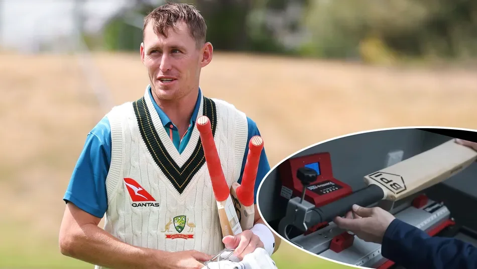 A converted warehouse in Melbourne's southeastern suburbs is the unlikely epicentre for bat fitting technology claimed to be a world first and which leading players like Marnus Labuschagne believe is long overdue.